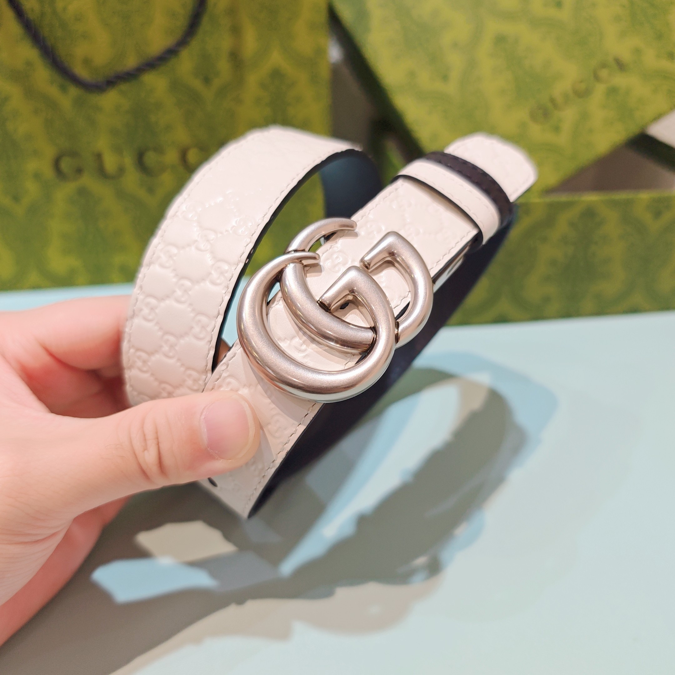 💥💥💥3.0cm 古驰 腰带，双面头层牛皮，长度：75.80.85.90.95.100.105欧，铜五金