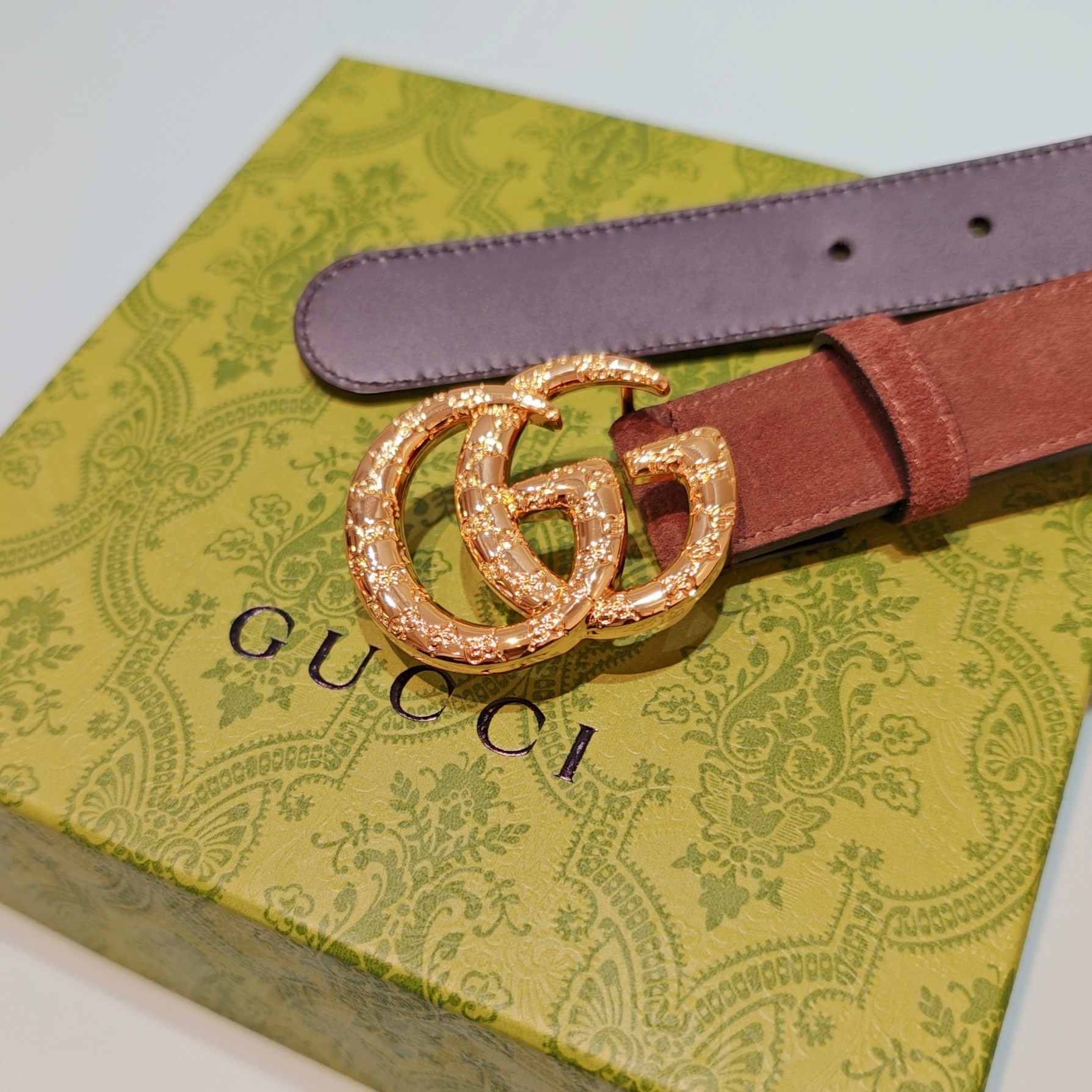 💥💥💥3.0cm 古驰 腰带，双面头层牛皮，长度：75.80.85.90.95.100.105欧，铜五金