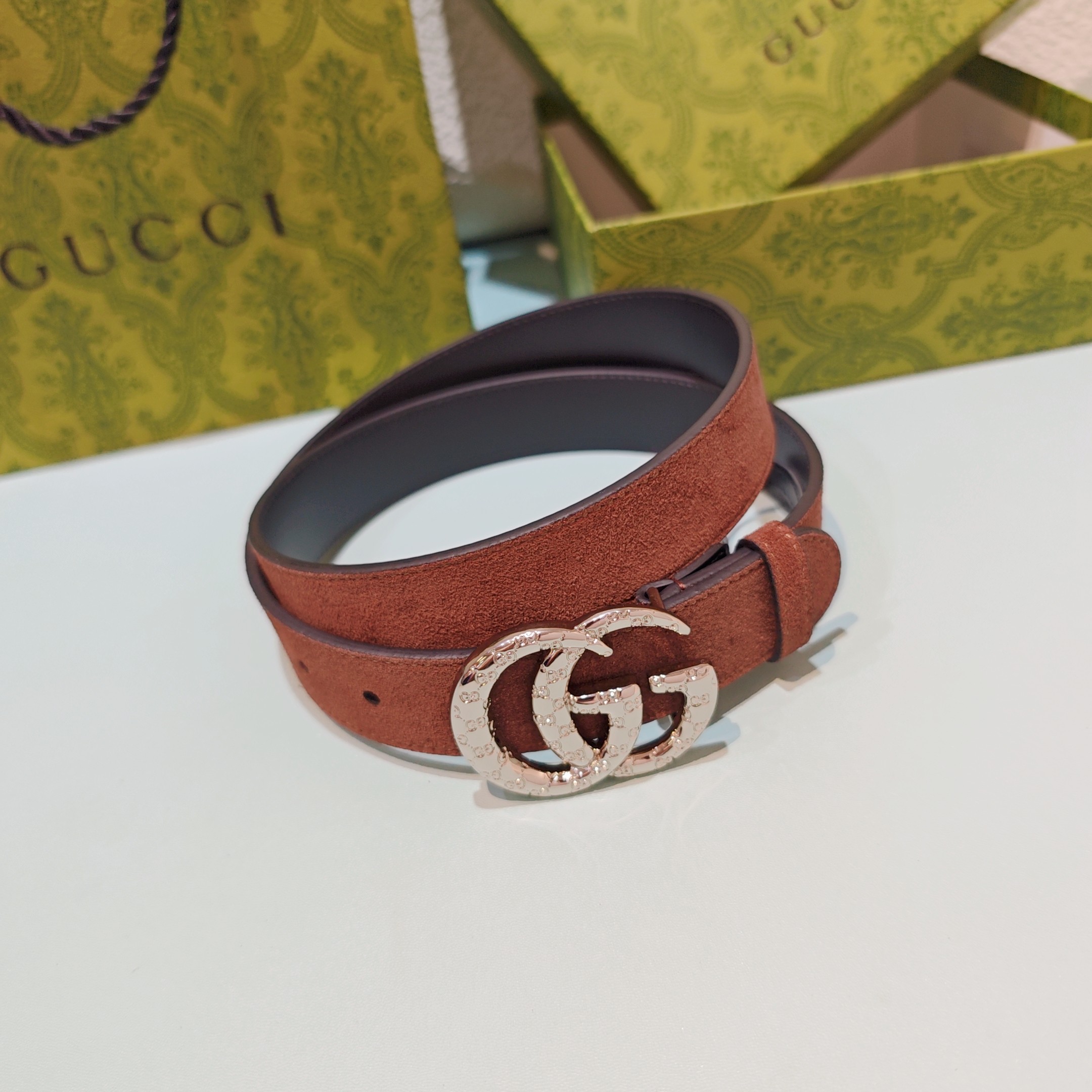 💥💥💥3.0cm 古驰 腰带，双面头层牛皮，长度：75.80.85.90.95.100.105欧，铜五金