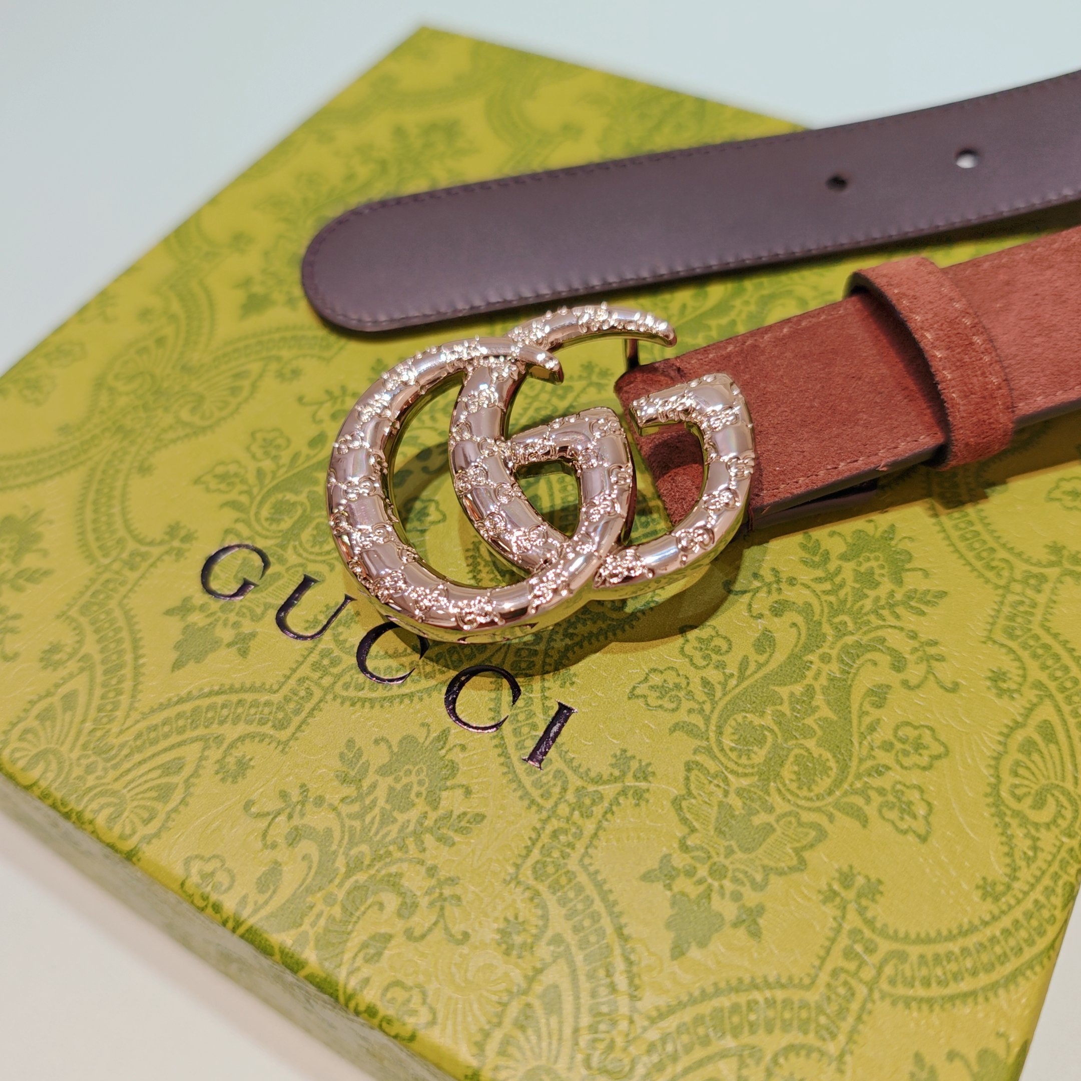 💥💥💥3.0cm 古驰 腰带，双面头层牛皮，长度：75.80.85.90.95.100.105欧，铜五金