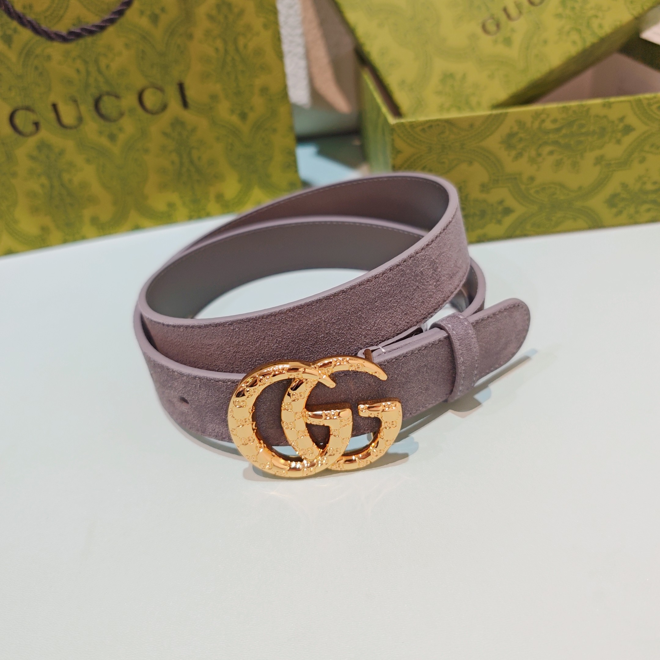 💥💥💥3.0cm 古驰 腰带，双面头层牛皮，长度：75.80.85.90.95.100.105欧，铜五金