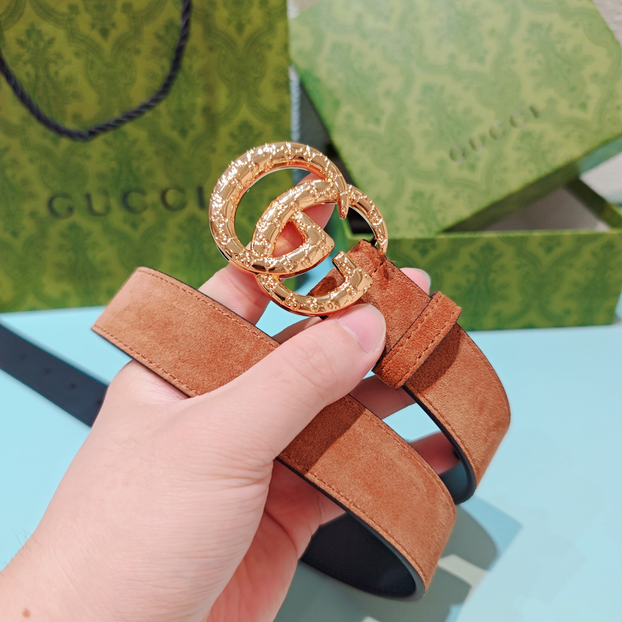 💥💥💥3.0cm 古驰 腰带，双面头层牛皮，长度：75.80.85.90.95.100.105欧，铜五金