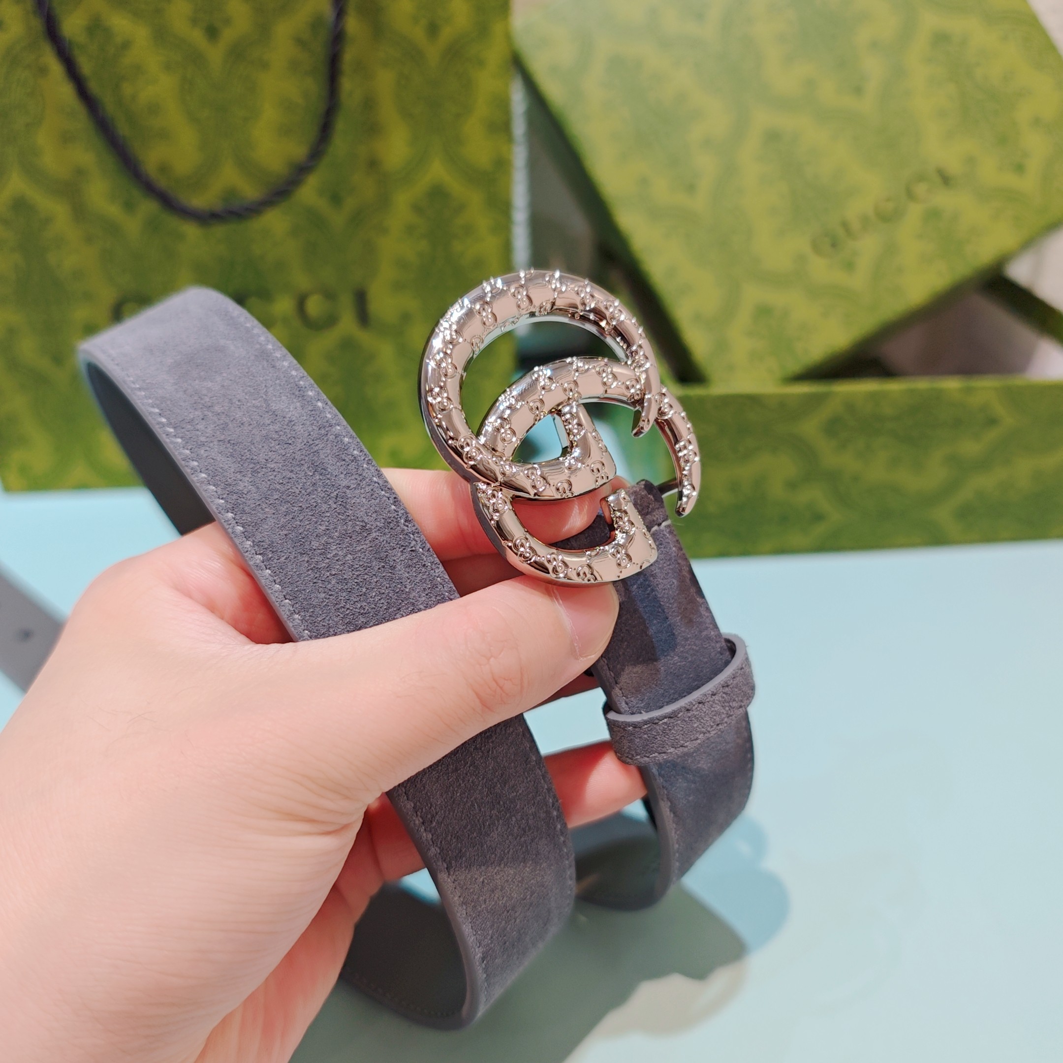 💥💥💥3.0cm 古驰 腰带，双面头层牛皮，长度：75.80.85.90.95.100.105欧，铜五金