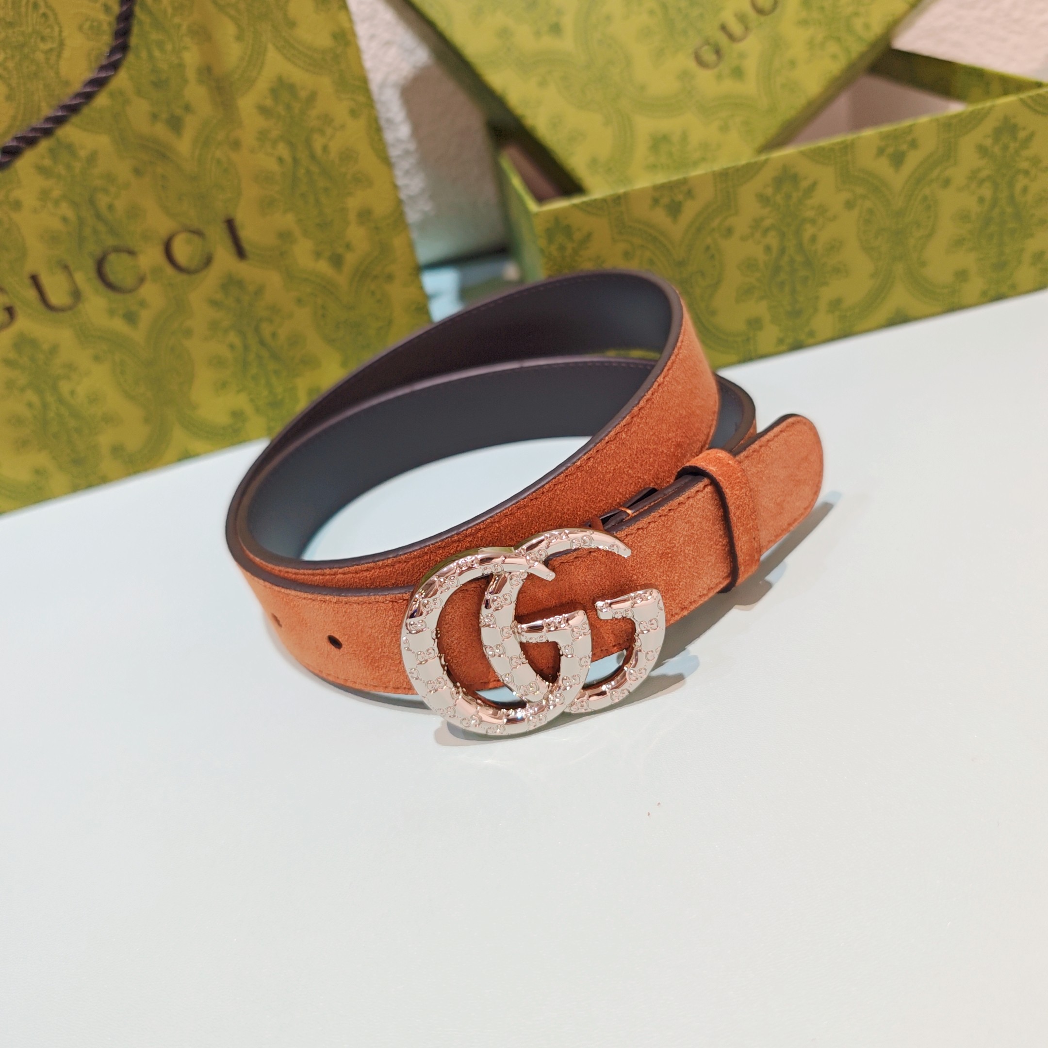 💥💥💥3.0cm 古驰 腰带，双面头层牛皮，长度：75.80.85.90.95.100.105欧，铜五金