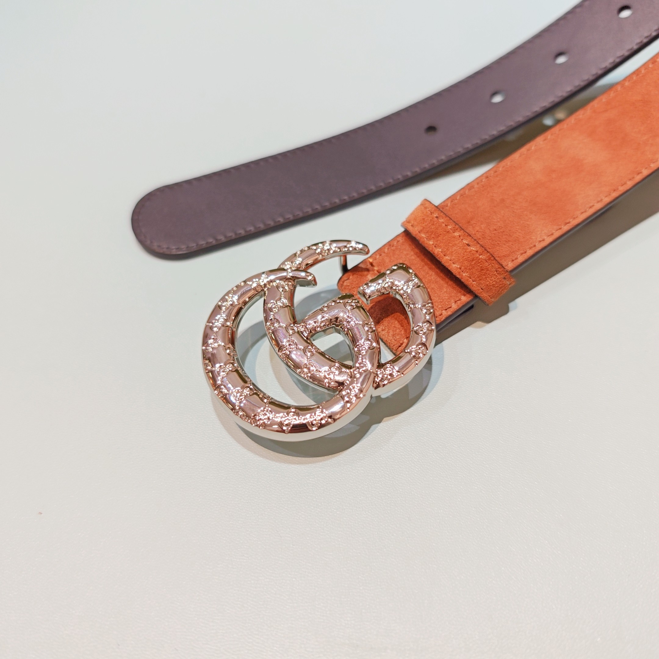 💥💥💥3.0cm 古驰 腰带，双面头层牛皮，长度：75.80.85.90.95.100.105欧，铜五金