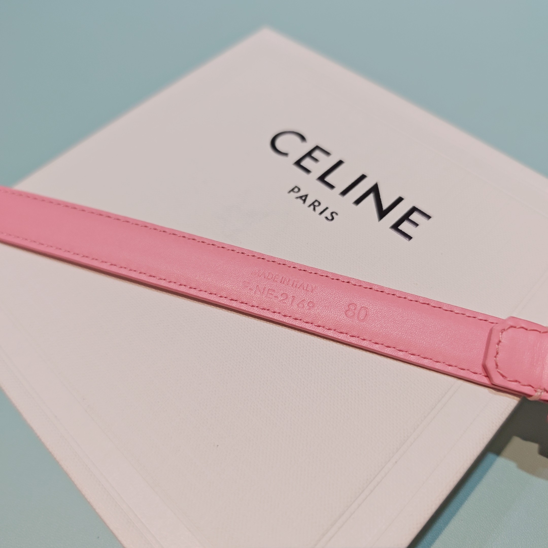 💥💥💥1.8cm赛琳CELINE腰带，双面头层牛皮，长度：75.80.85.90.95.100.欧，铜五