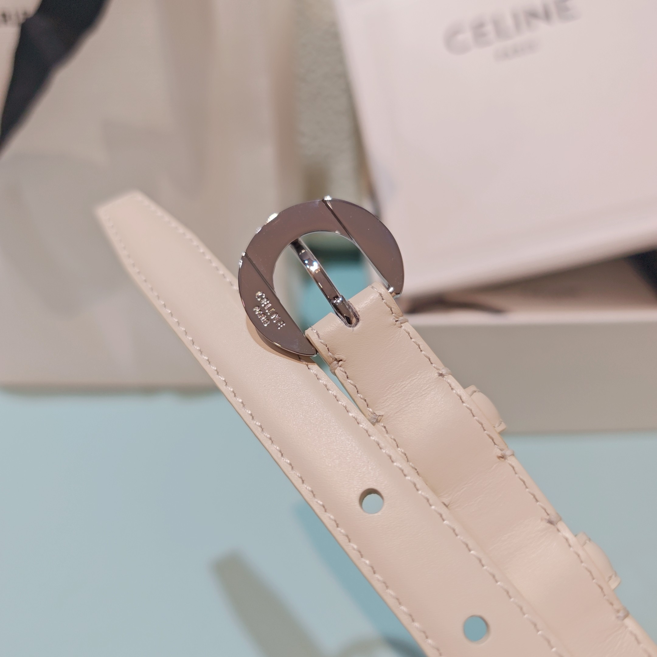 💥💥💥1.8cm赛琳CELINE腰带，双面头层牛皮，长度：75.80.85.90.95.100.欧，铜五