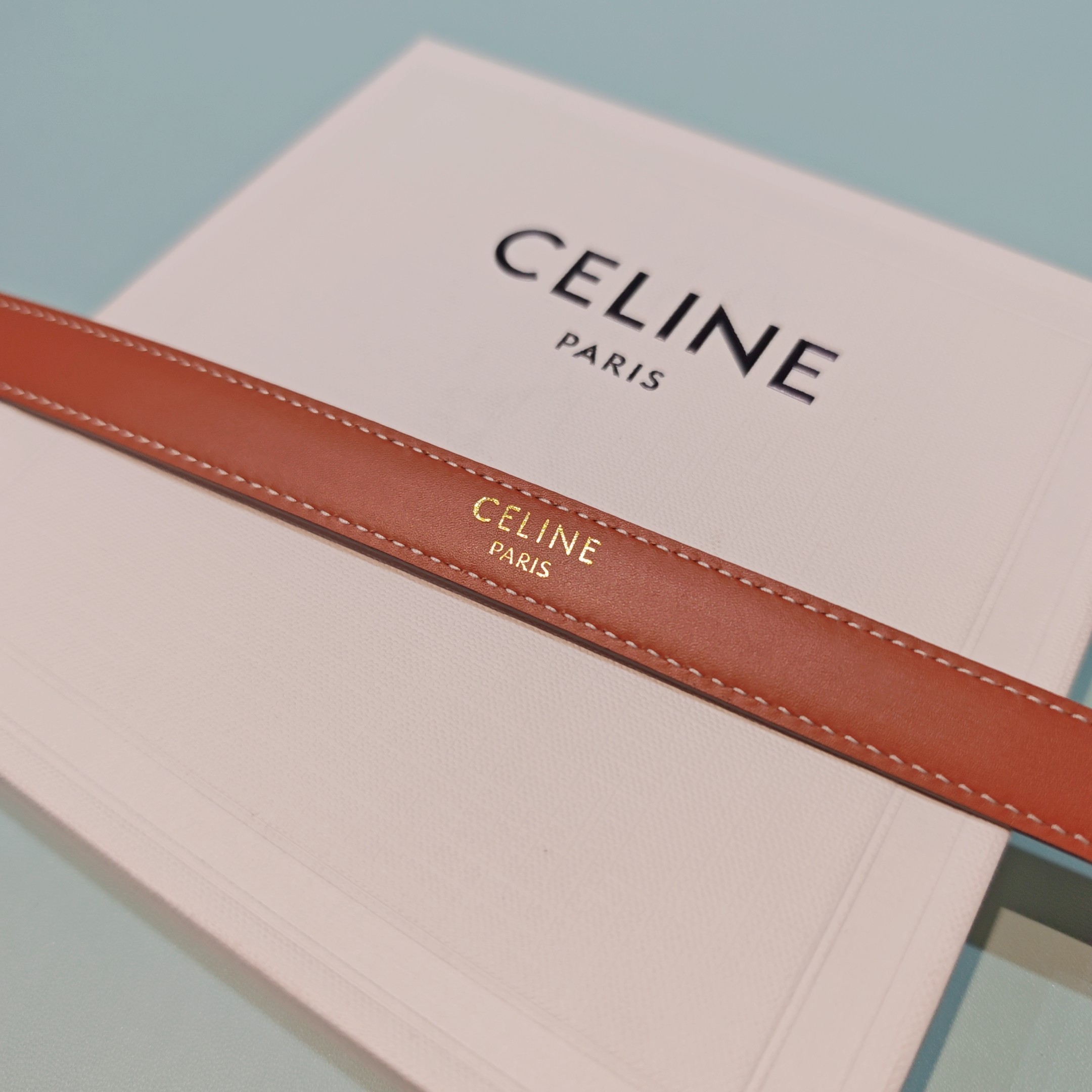 💥💥💥1.8cm赛琳CELINE腰带，双面头层牛皮，长度：75.80.85.90.95.100.欧，铜五