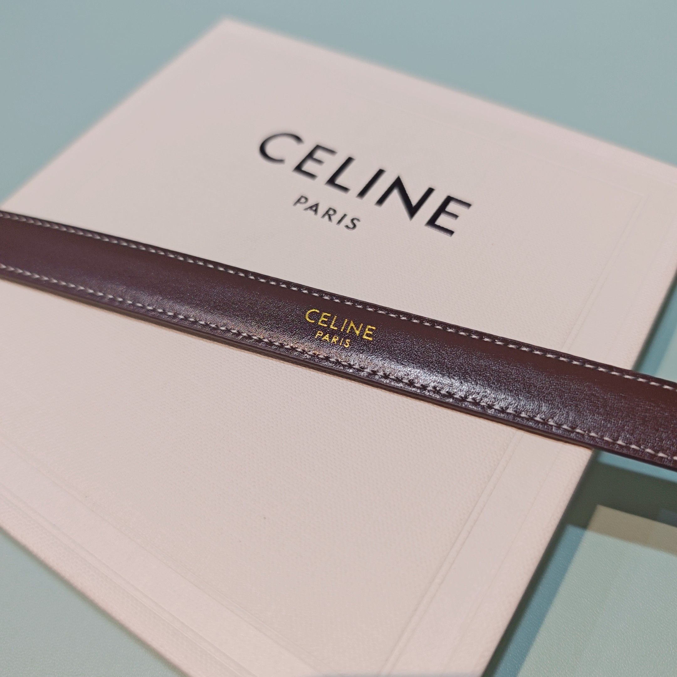 💥💥💥1.8cm赛琳CELINE腰带，双面头层牛皮，长度：75.80.85.90.95.100.欧，铜五