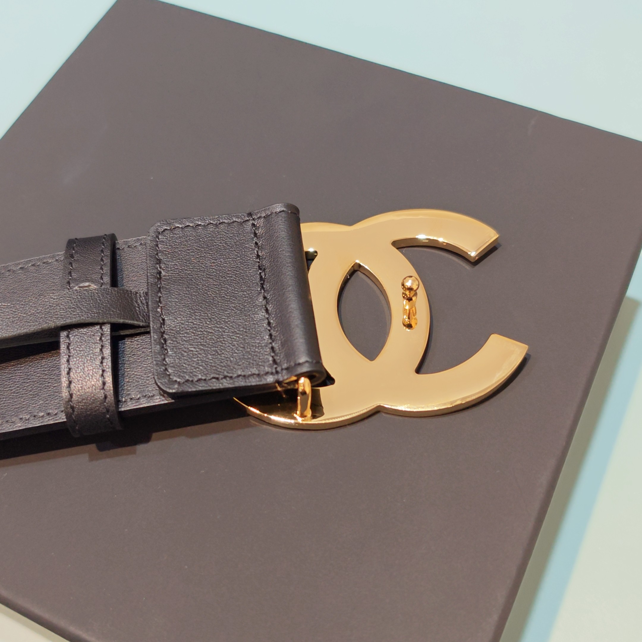 💥💥💥5.0cm香奈儿腰带，双面头层牛皮，长度：75.80.85.90.95.100欧，铜五金扣原版开模