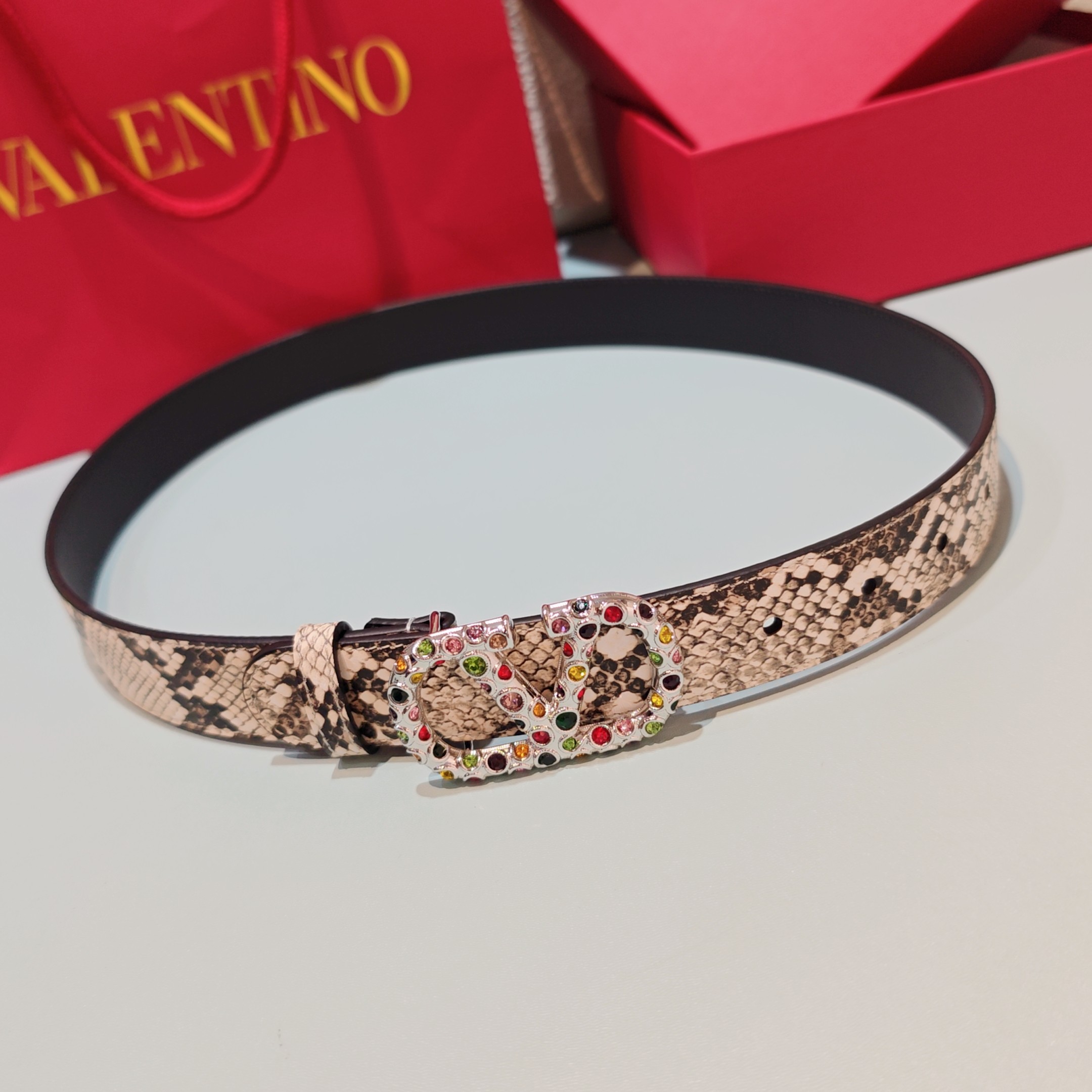 💥💥💥3.0cm华伦天奴腰带，双面头层牛皮，长度：75.80.85.90.95.100.105欧，铜五金