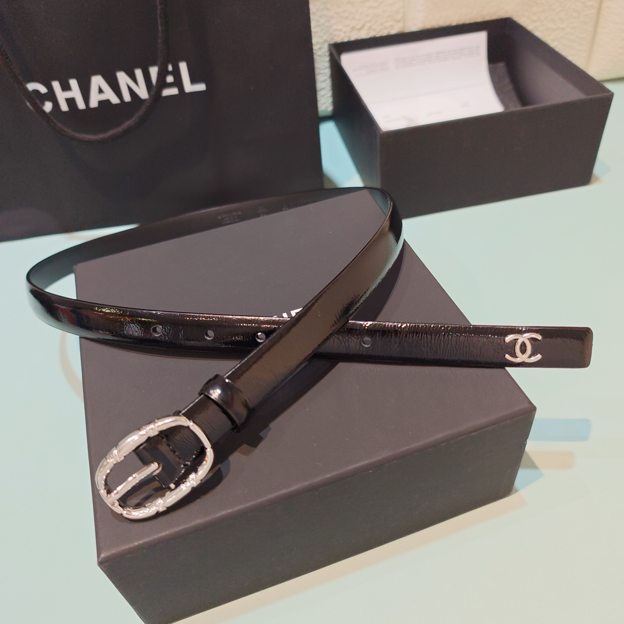 💥💥💥2.0cm香奈儿腰带，双面头层进口牛皮，长度：75.80.85.90.95.100欧，铜五金扣原版