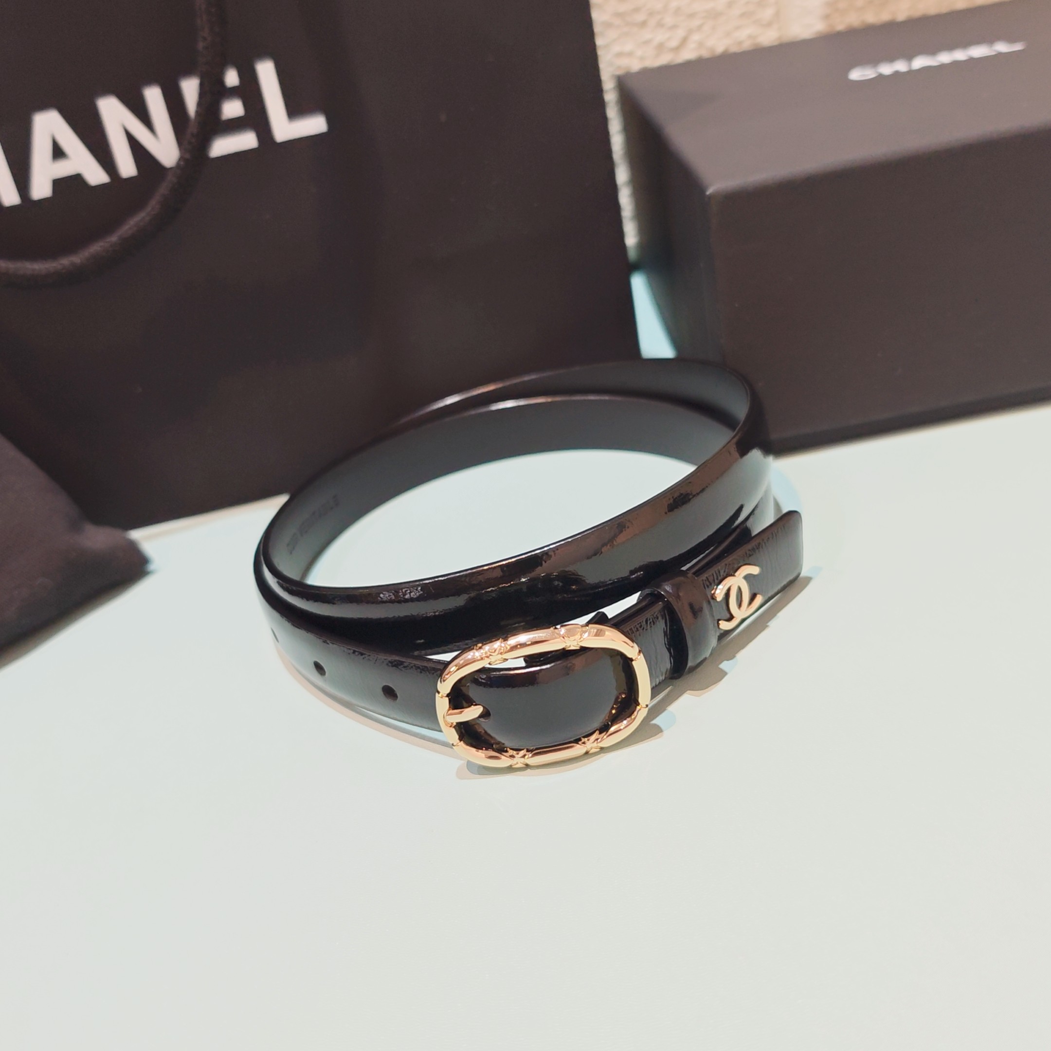 💥💥💥2.0cm香奈儿腰带，双面头层进口牛皮，长度：75.80.85.90.95.100欧，铜五金扣原版