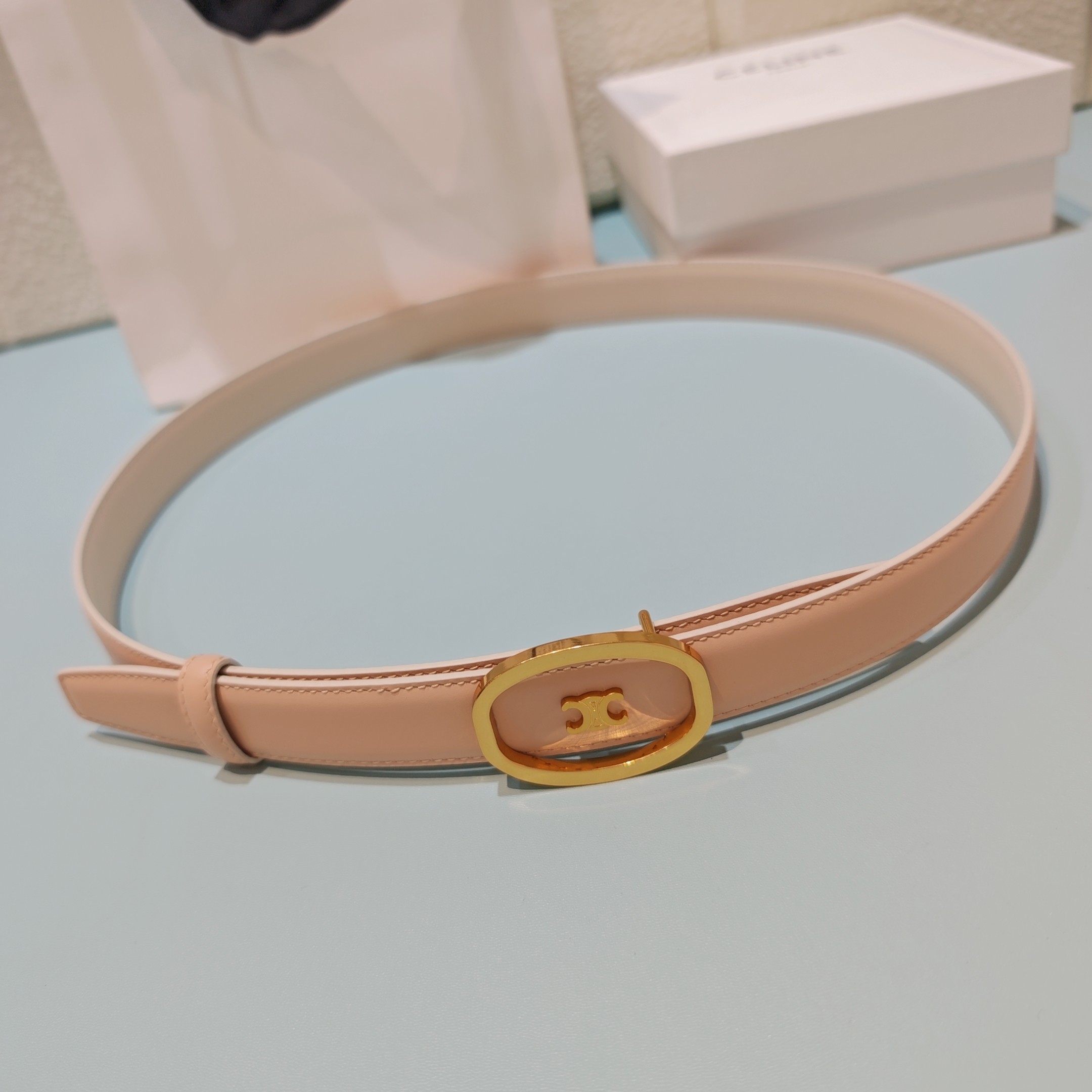 💥💥💥2.5cm赛琳腰带，双面头层牛皮，长度：75.80.85.90.95.100.欧，铜五金扣原版开模