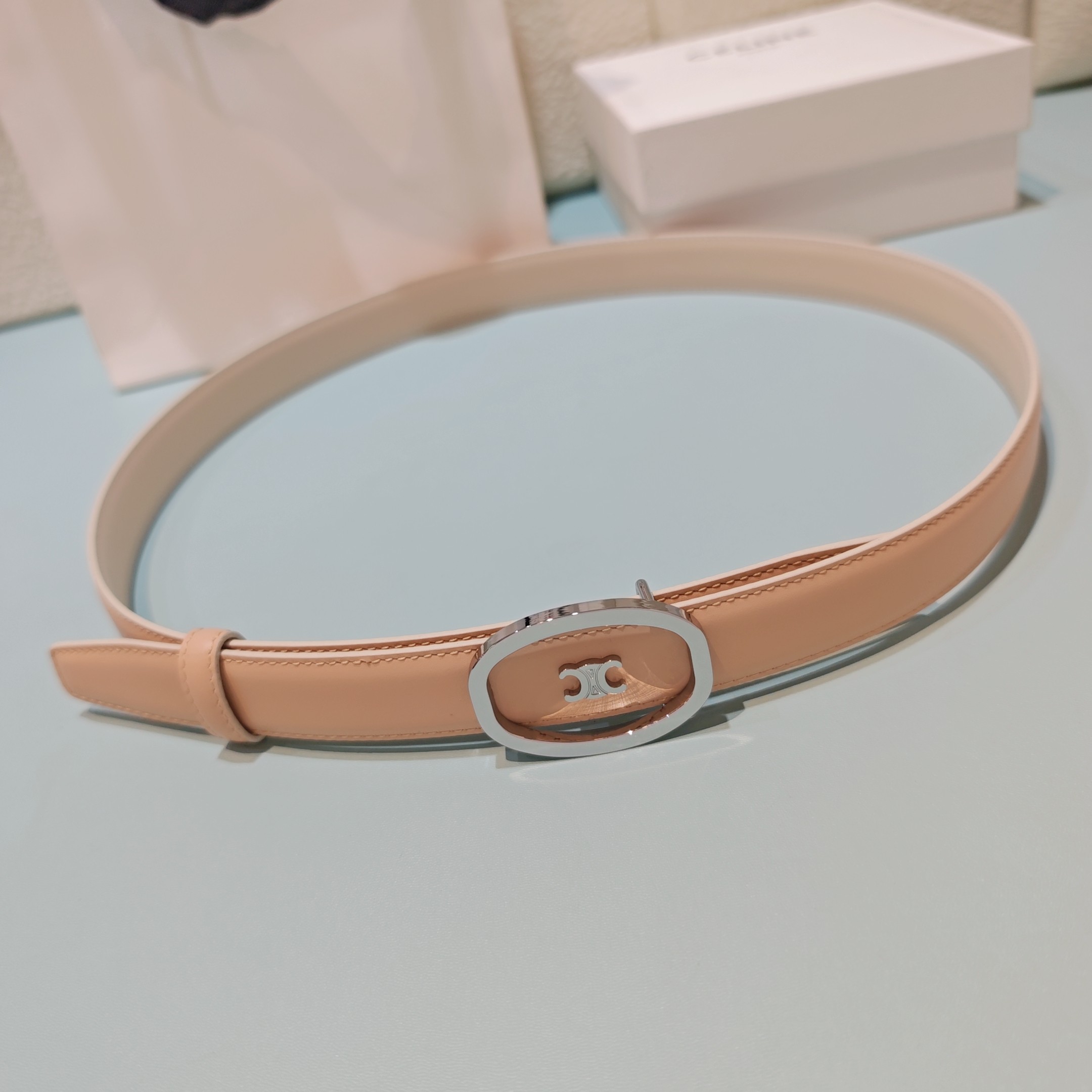 💥💥💥2.5cm赛琳腰带，双面头层牛皮，长度：75.80.85.90.95.100.欧，铜五金扣原版开模