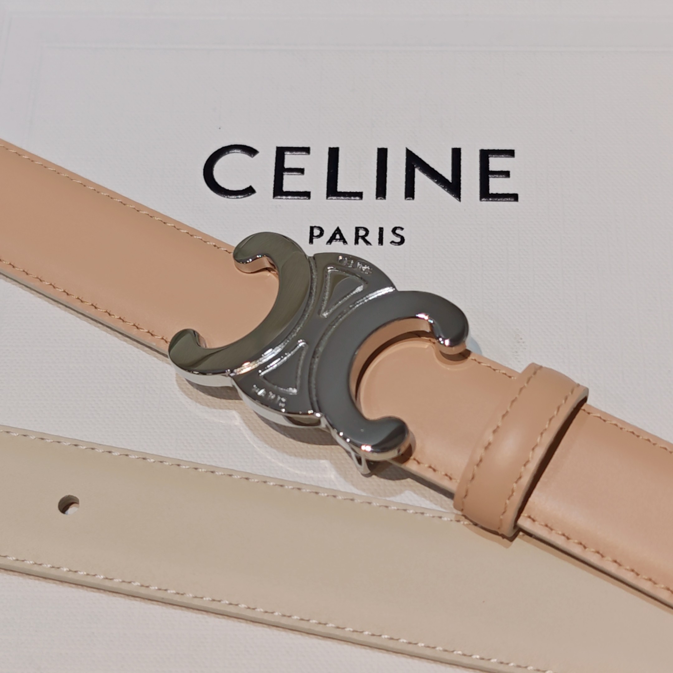 💥💥💥2.5cm赛琳腰带，双面头层牛皮，长度：75.80.85.90.95.100.欧，铜五金扣原版开模