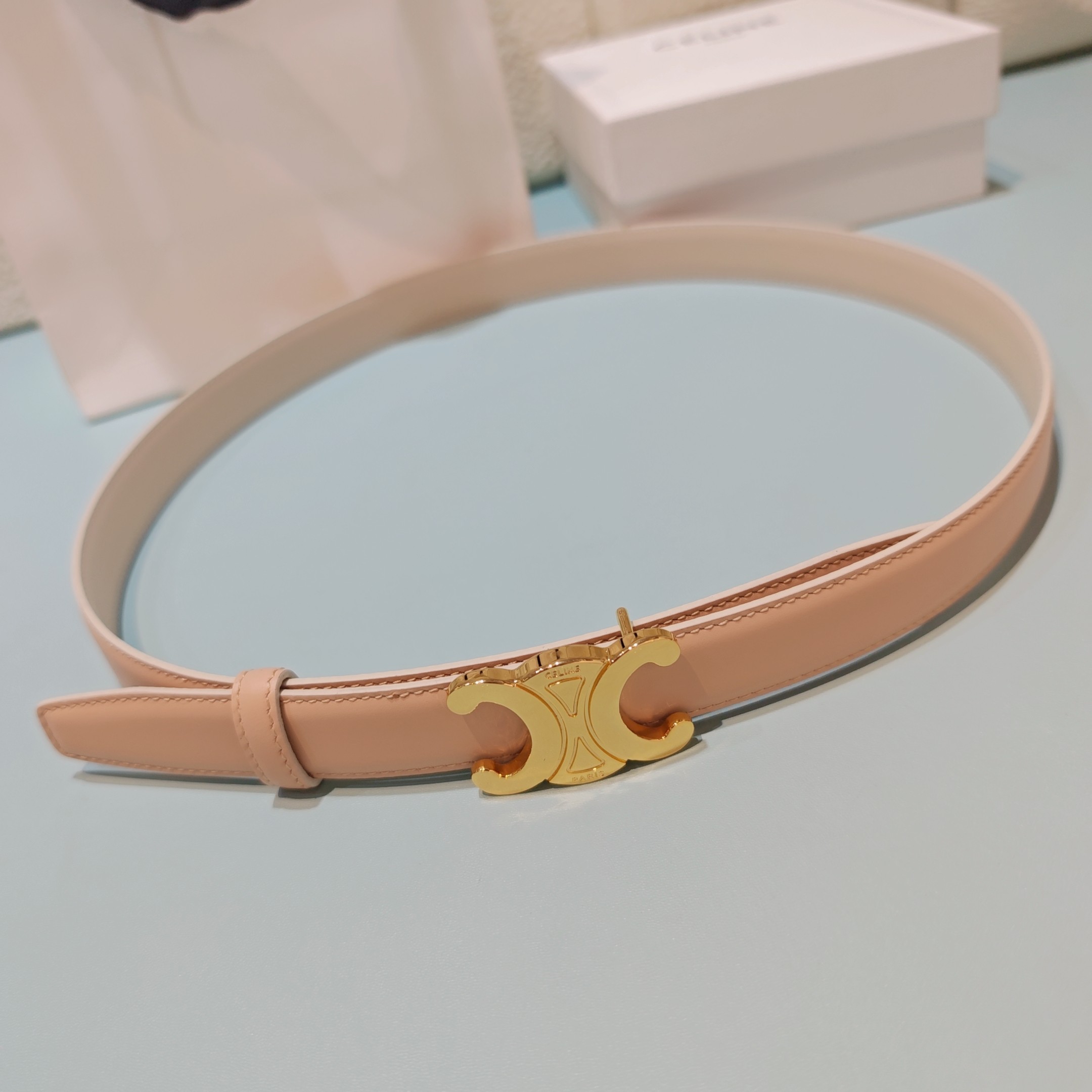 💥💥💥2.5cm赛琳腰带，双面头层牛皮，长度：75.80.85.90.95.100.欧，铜五金扣原版开模