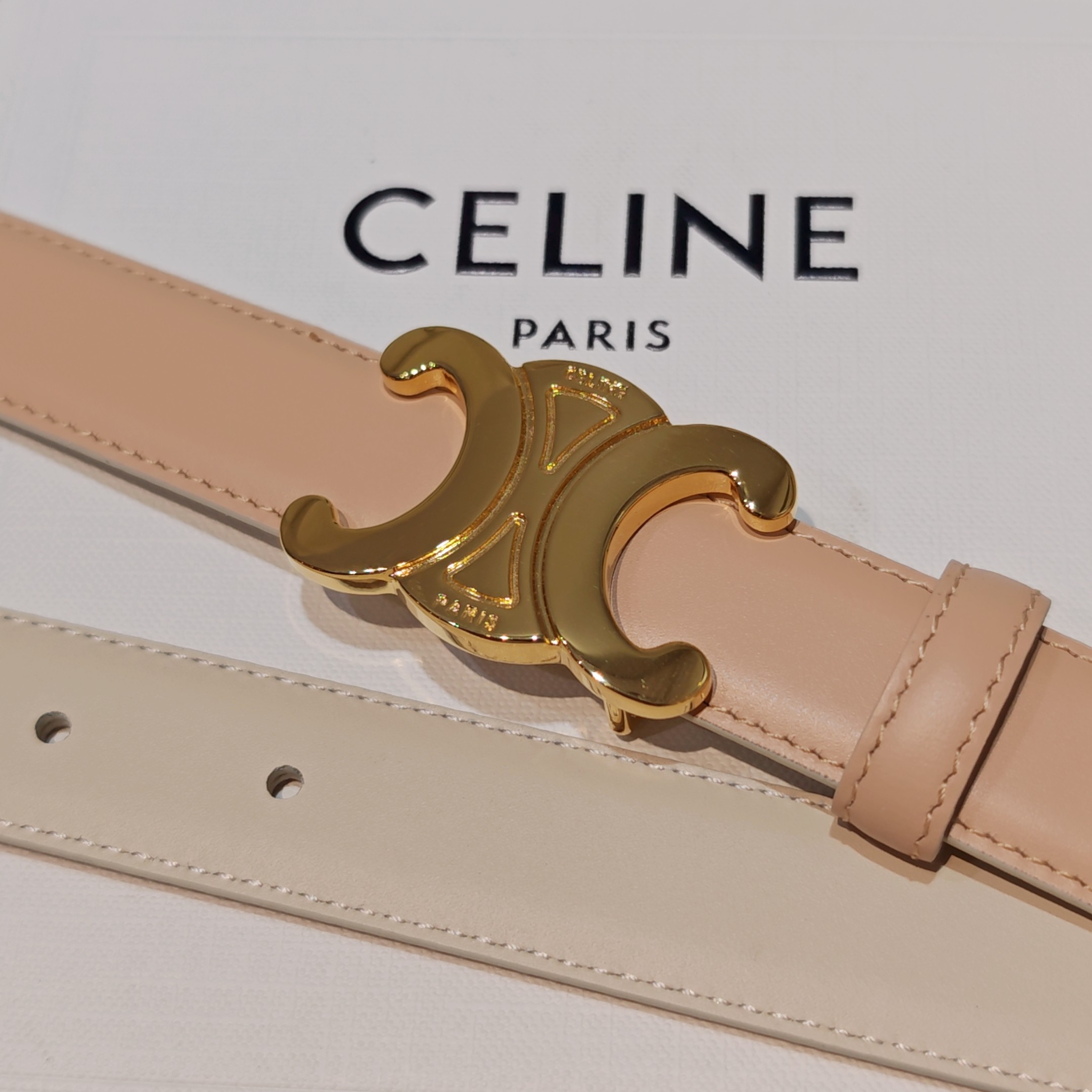 💥💥💥2.5cm赛琳腰带，双面头层牛皮，长度：75.80.85.90.95.100.欧，铜五金扣原版开模