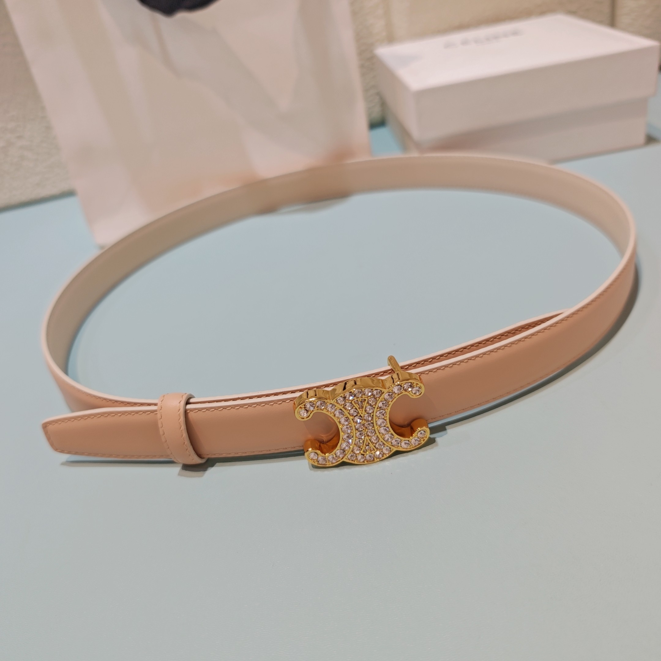 💥💥💥2.5cm赛琳腰带，双面头层牛皮，长度：75.80.85.90.95.100.欧，铜五金扣原版开模