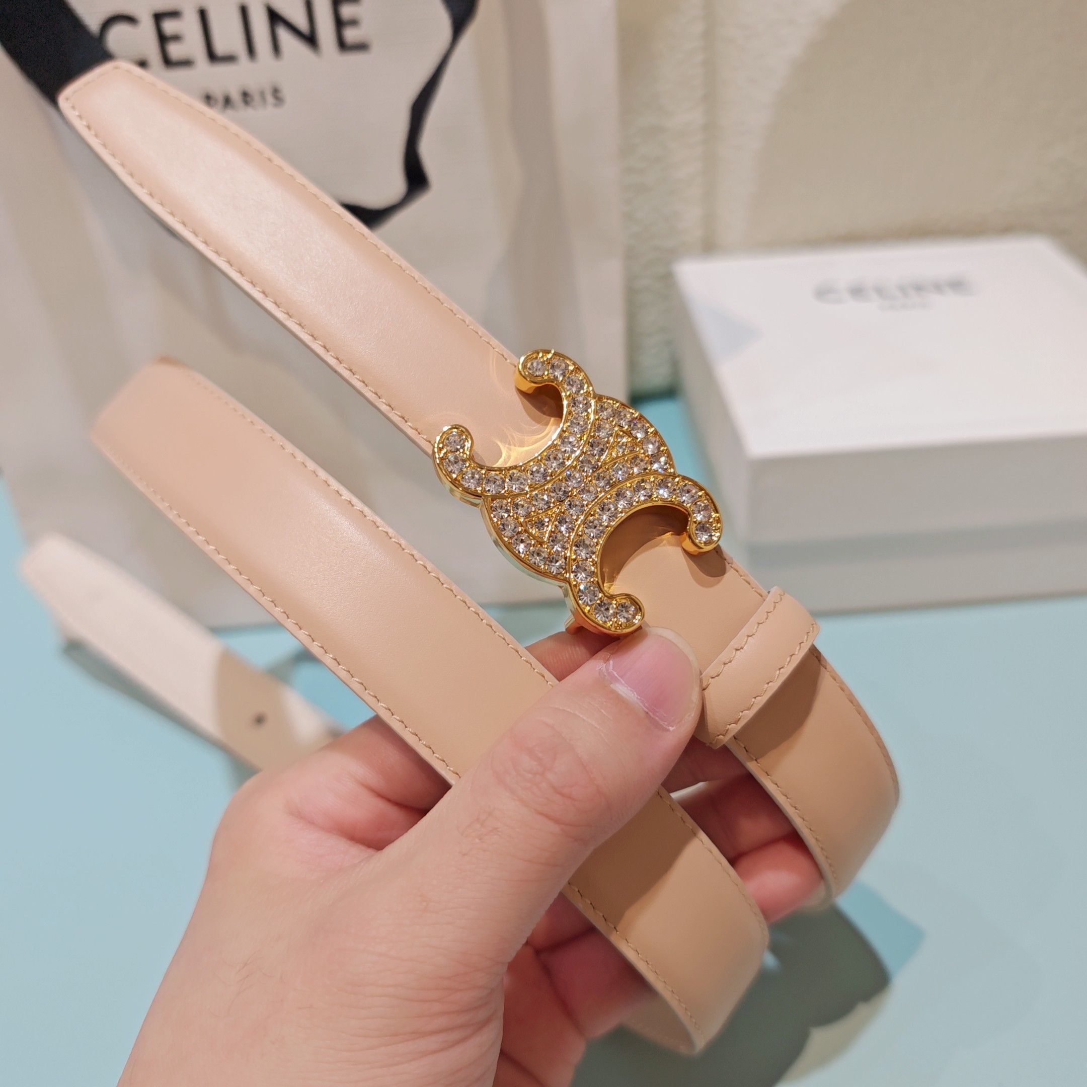 💥💥💥2.5cm赛琳腰带，双面头层牛皮，长度：75.80.85.90.95.100.欧，铜五金扣原版开模