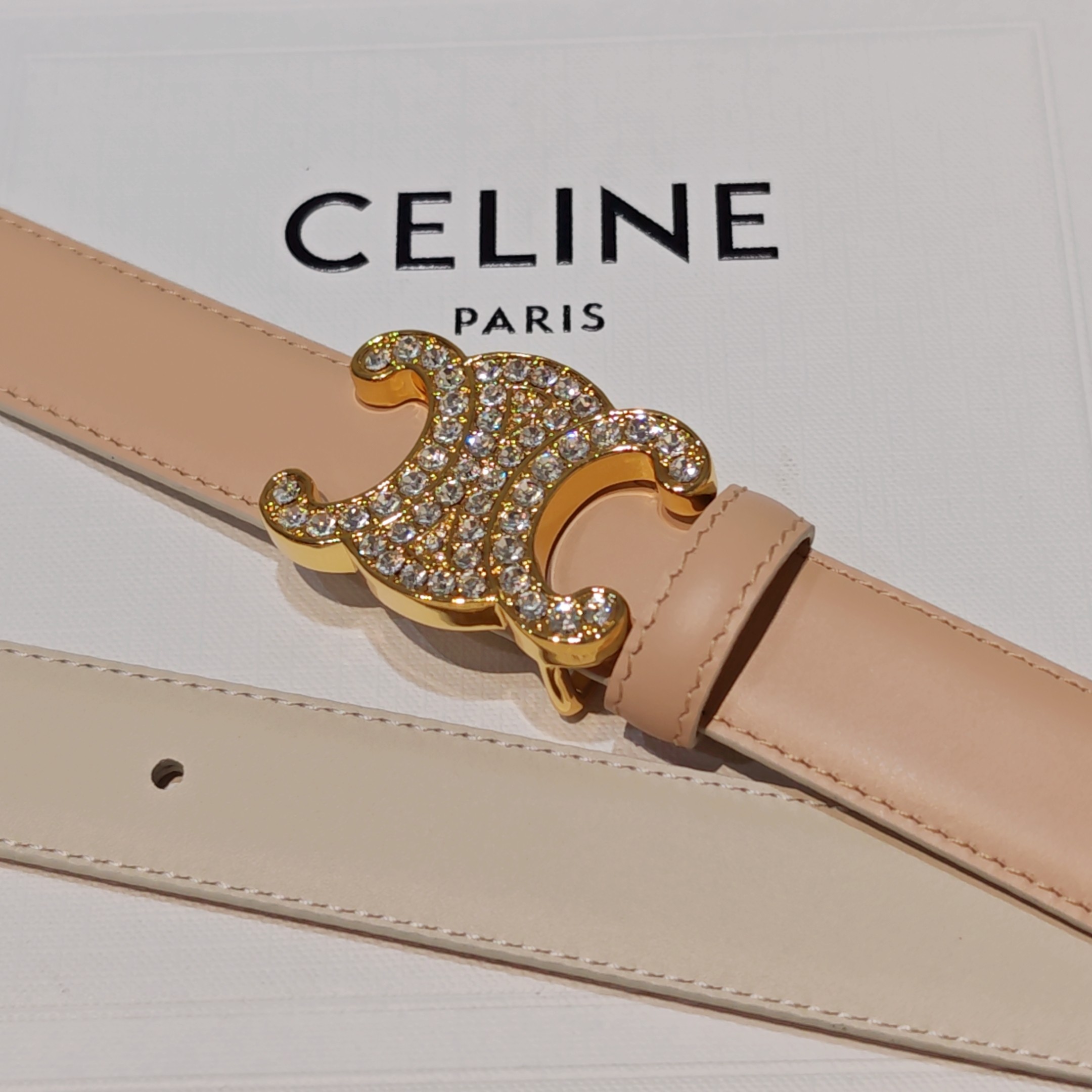 💥💥💥2.5cm赛琳腰带，双面头层牛皮，长度：75.80.85.90.95.100.欧，铜五金扣原版开模