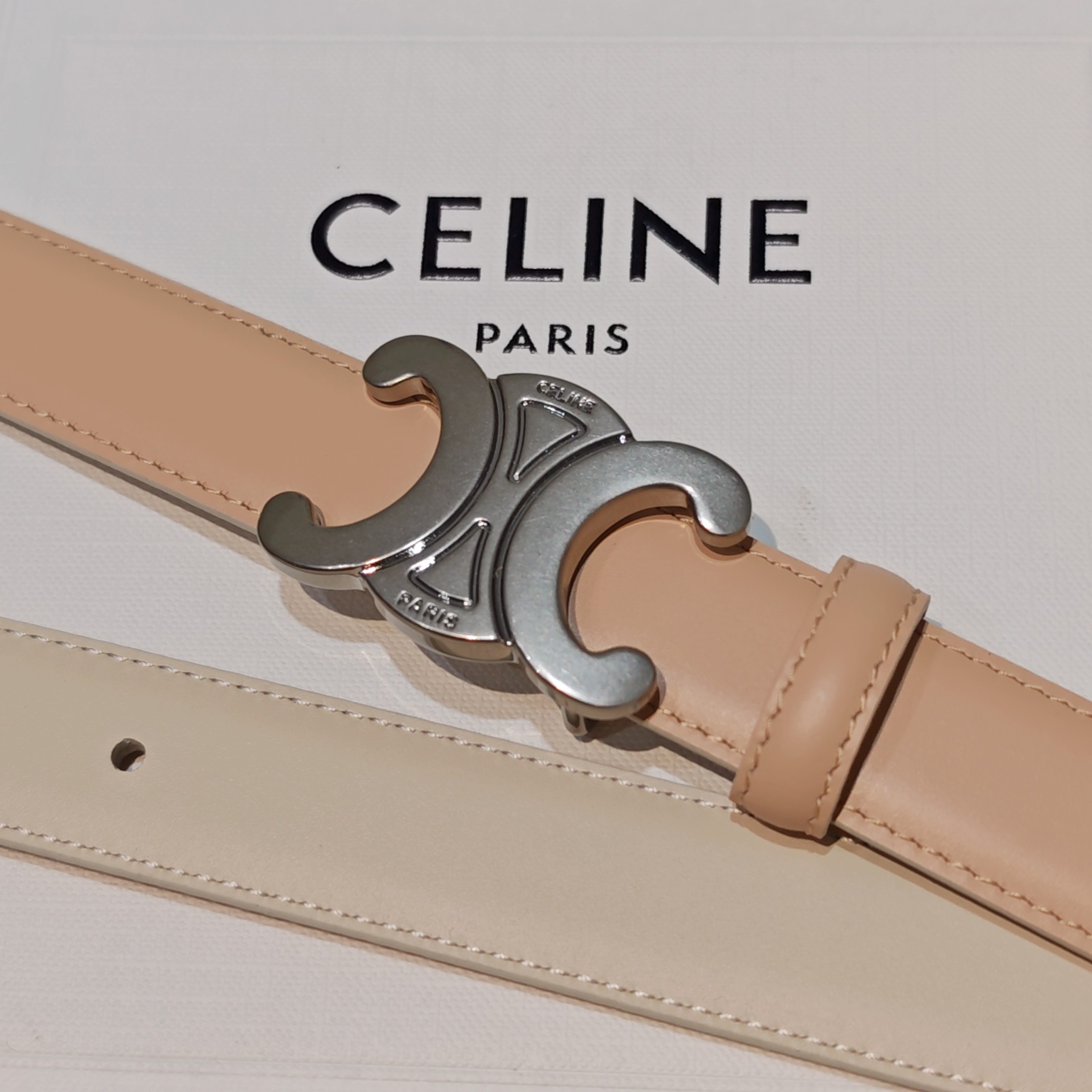 💥💥💥2.5cm赛琳腰带，双面头层牛皮，长度：75.80.85.90.95.100.欧，铜五金扣原版开模