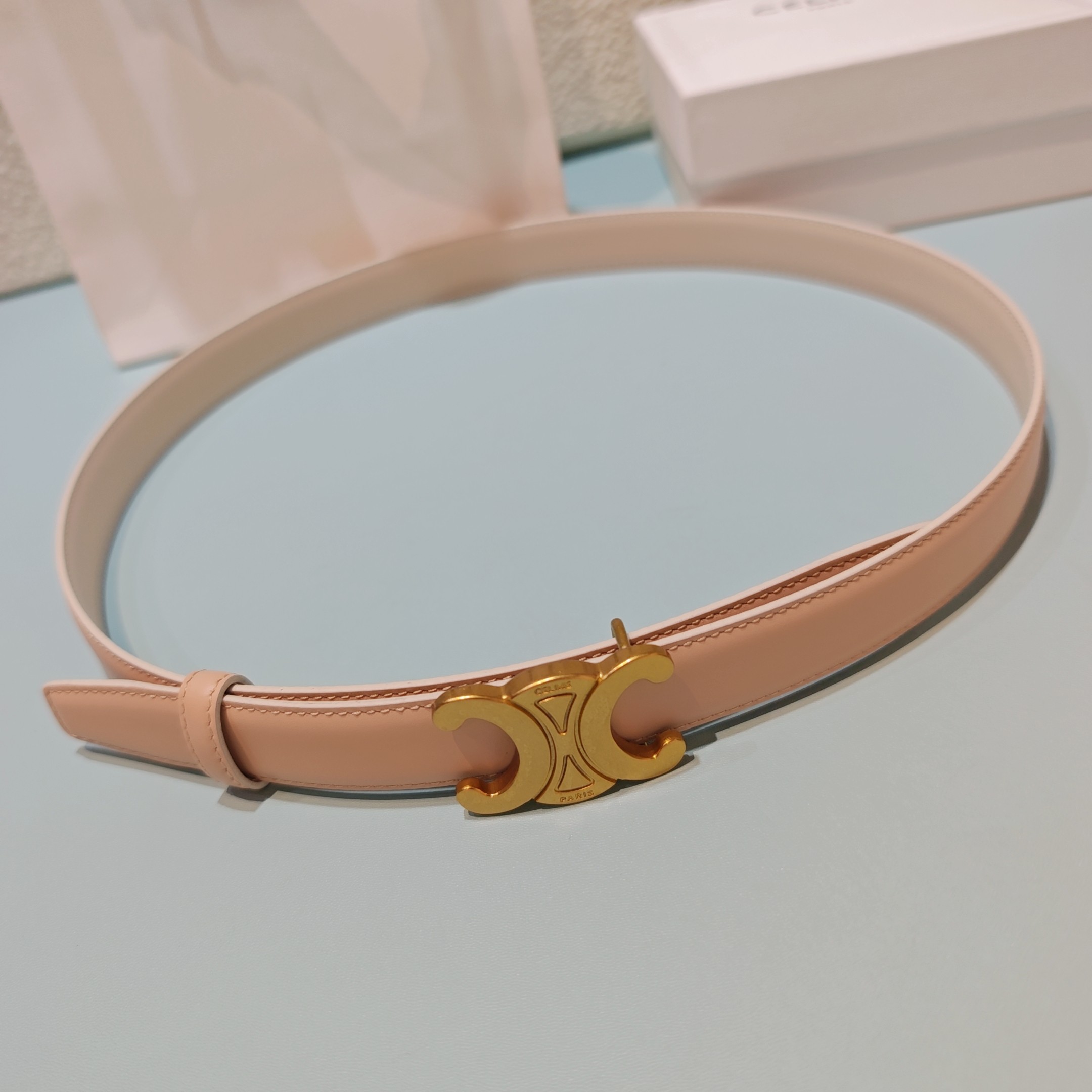 💥💥💥2.5cm赛琳腰带，双面头层牛皮，长度：75.80.85.90.95.100.欧，铜五金扣原版开模