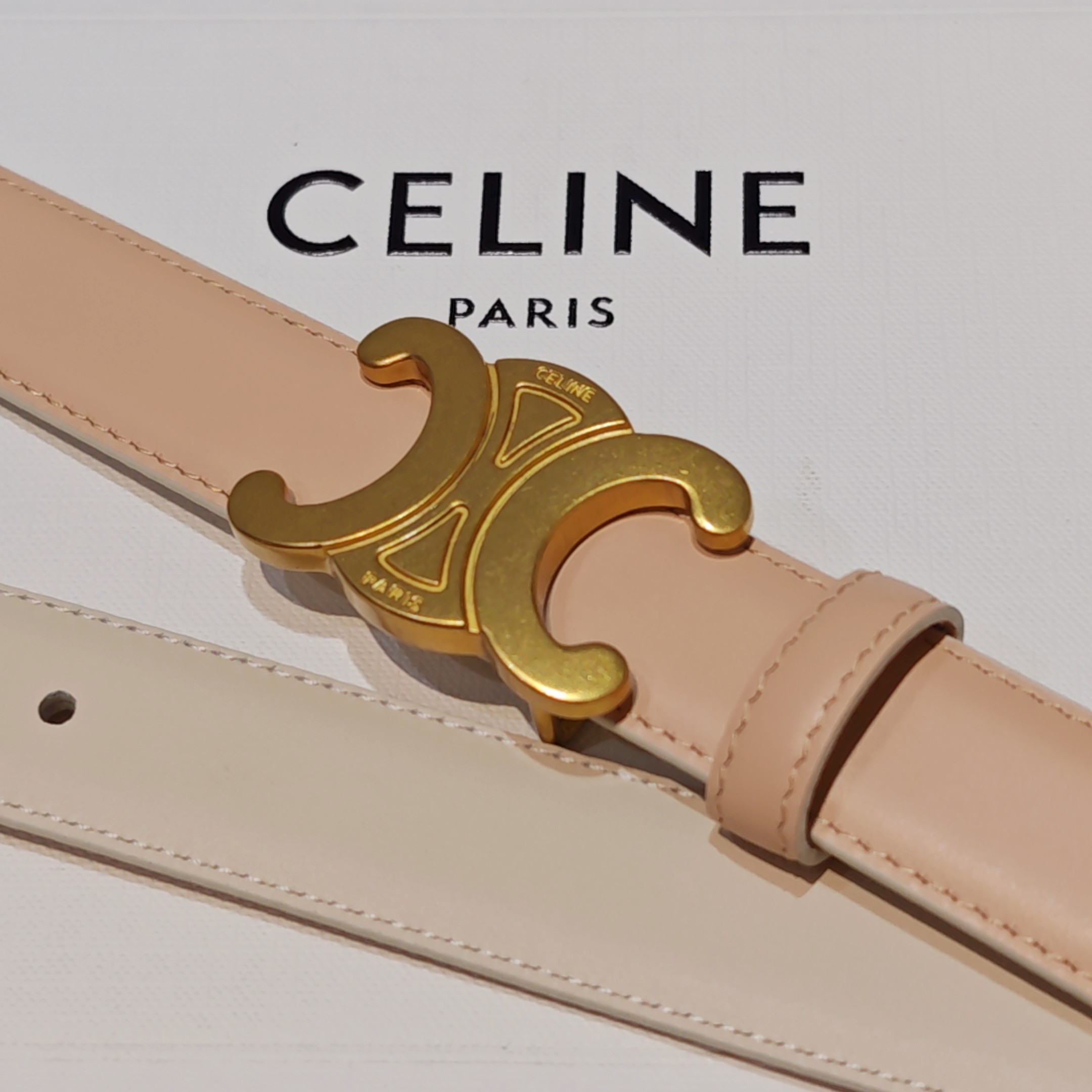 💥💥💥2.5cm赛琳腰带，双面头层牛皮，长度：75.80.85.90.95.100.欧，铜五金扣原版开模