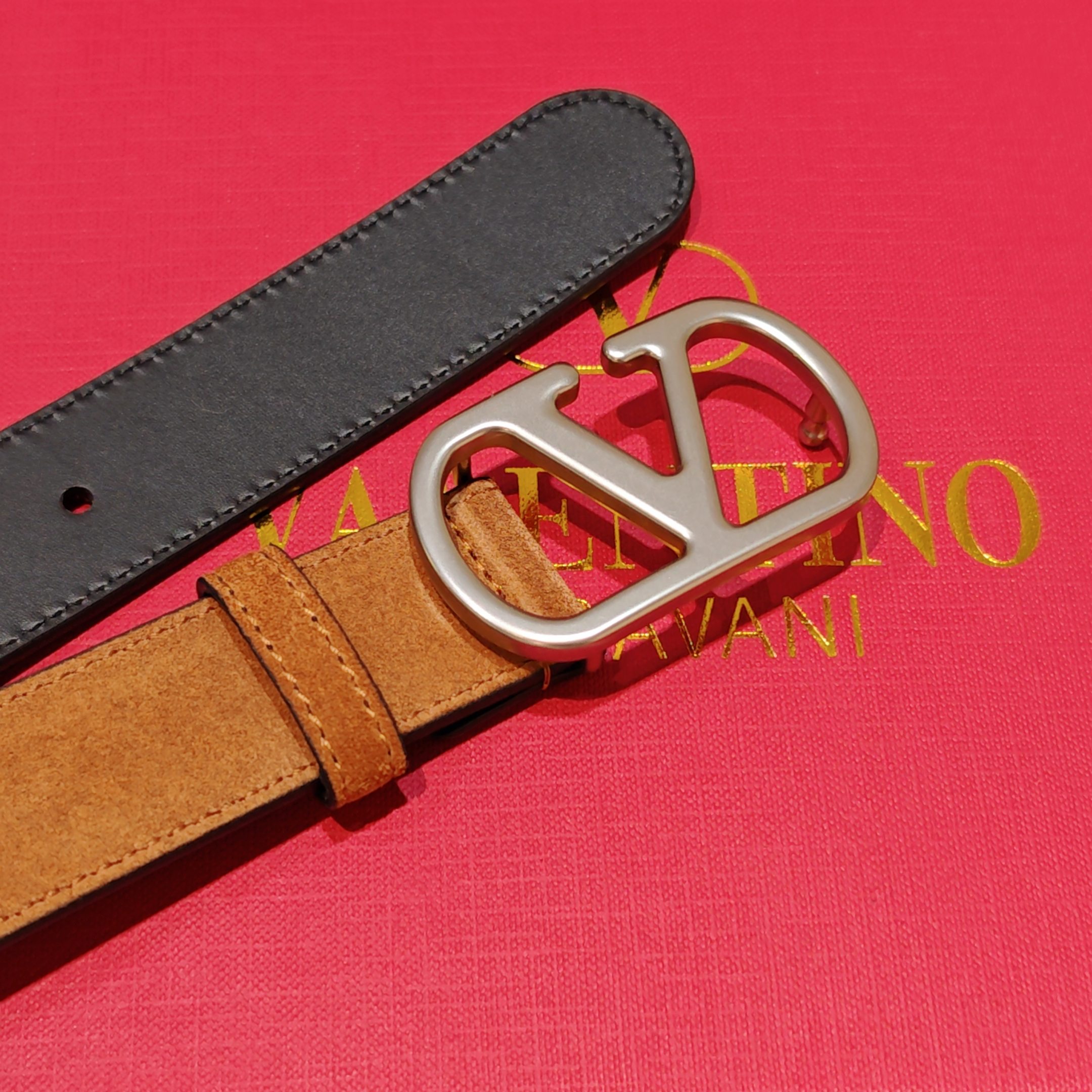 💥💥💥3.0cm 华伦天奴 腰带，双面头层牛皮，长度：75.80.85.90.95.100.105欧，铜