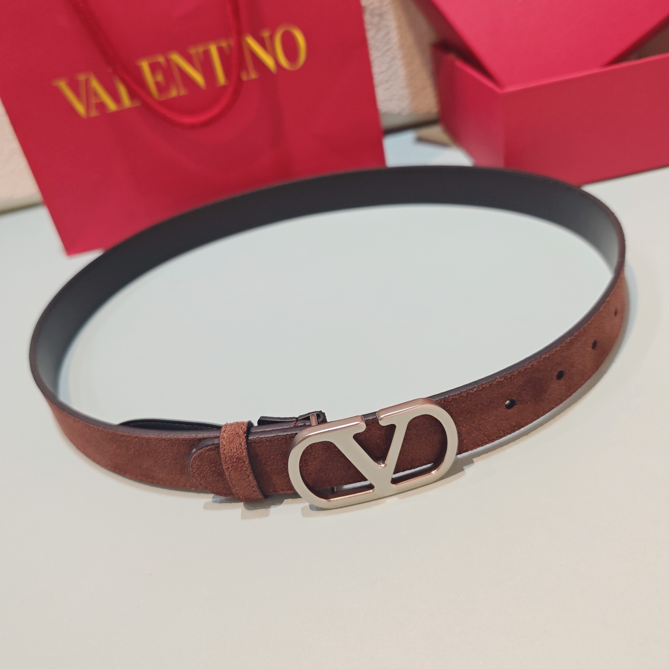 💥💥💥3.0cm 华伦天奴 腰带，双面头层牛皮，长度：75.80.85.90.95.100.105欧，铜