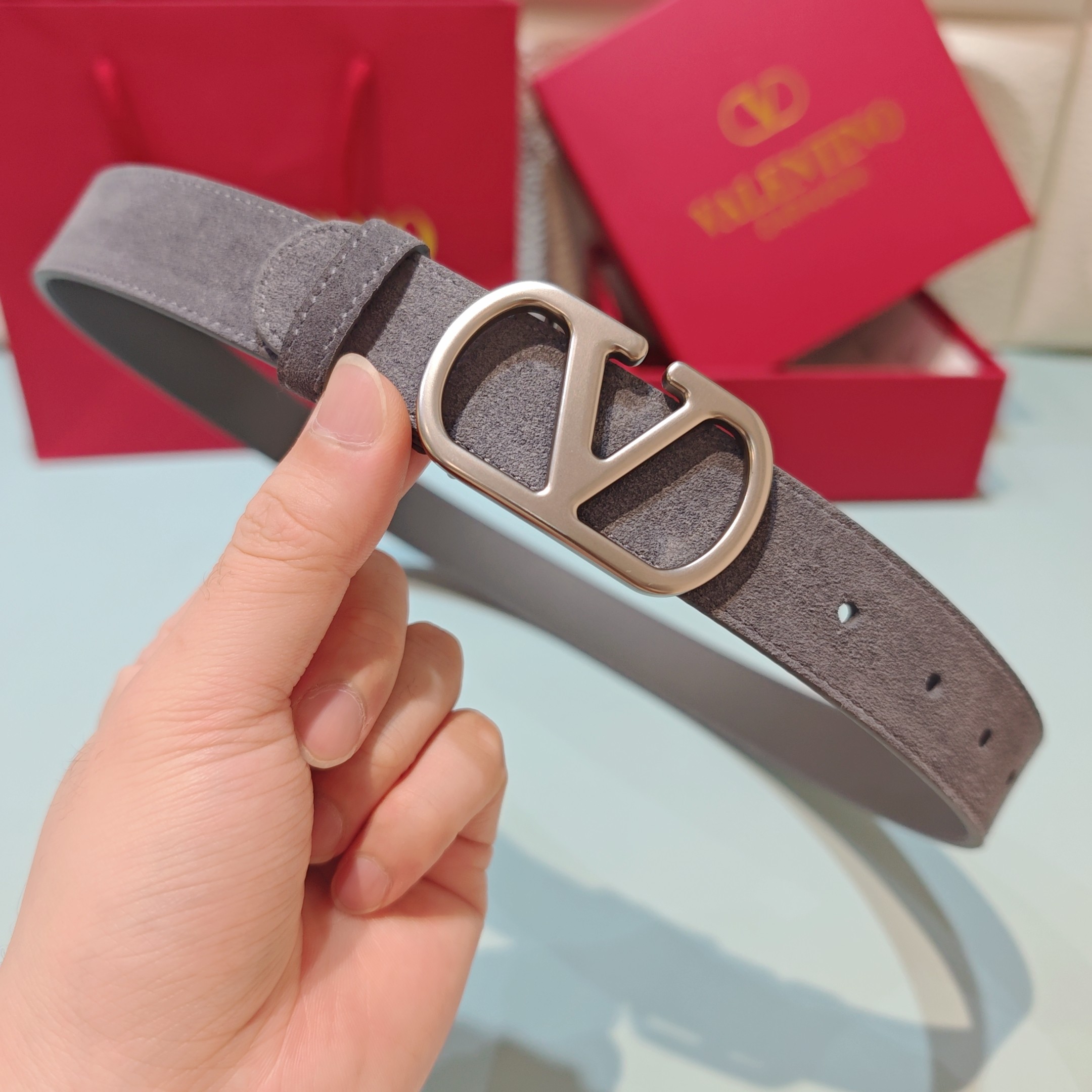 💥💥💥3.0cm 华伦天奴 腰带，双面头层牛皮，长度：75.80.85.90.95.100.105欧，铜