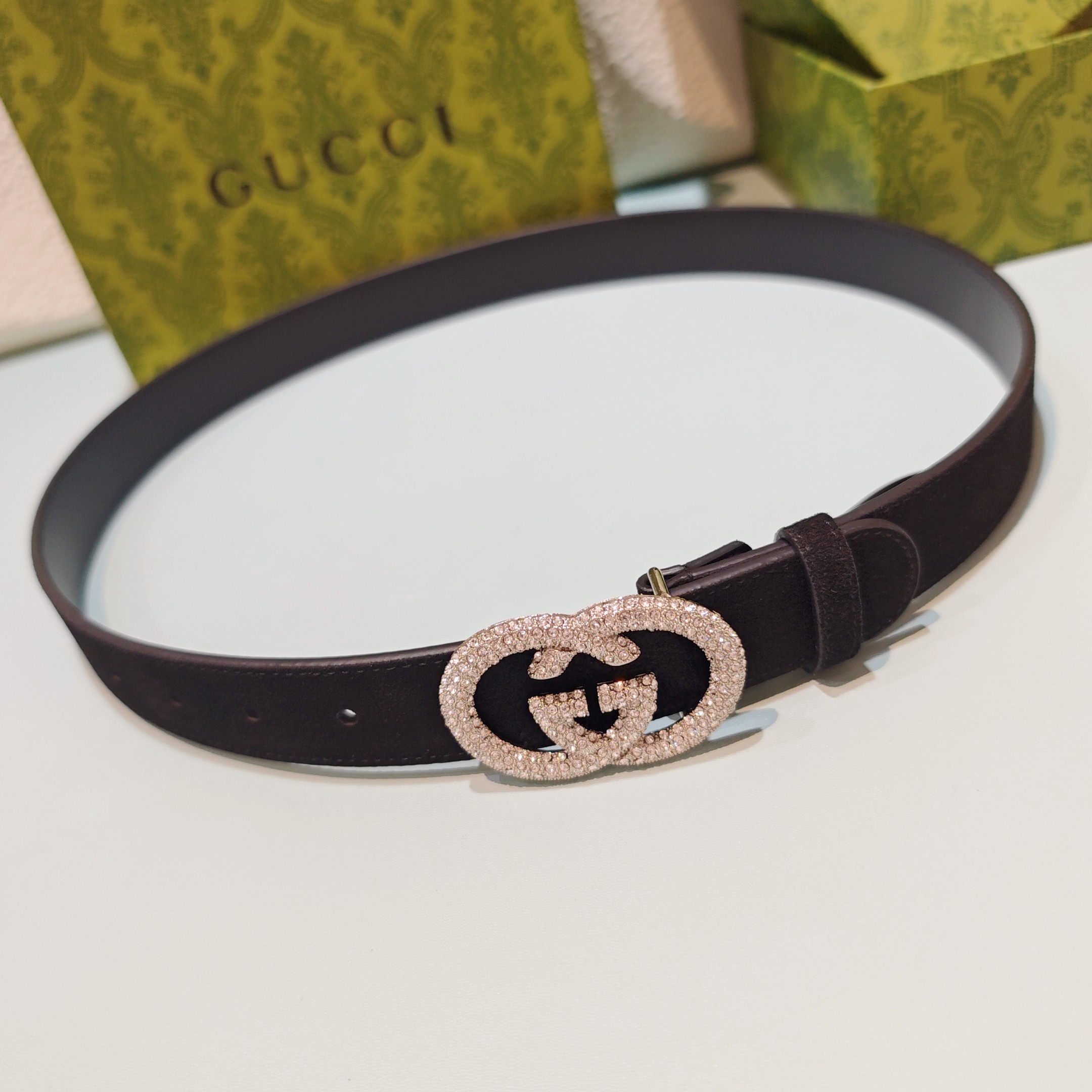 💥💥💥3.0cm 古驰 腰带，双面头层牛皮，长度：75.80.85.90.95.100.105欧，铜五金