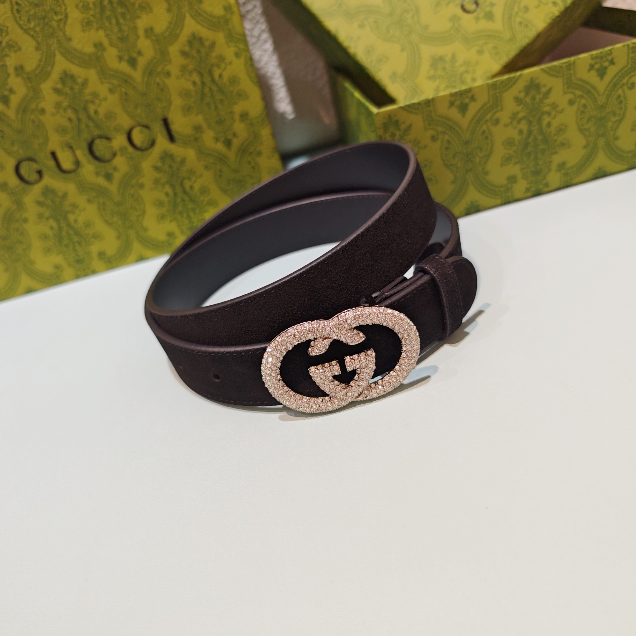 💥💥💥3.0cm 古驰 腰带，双面头层牛皮，长度：75.80.85.90.95.100.105欧，铜五金