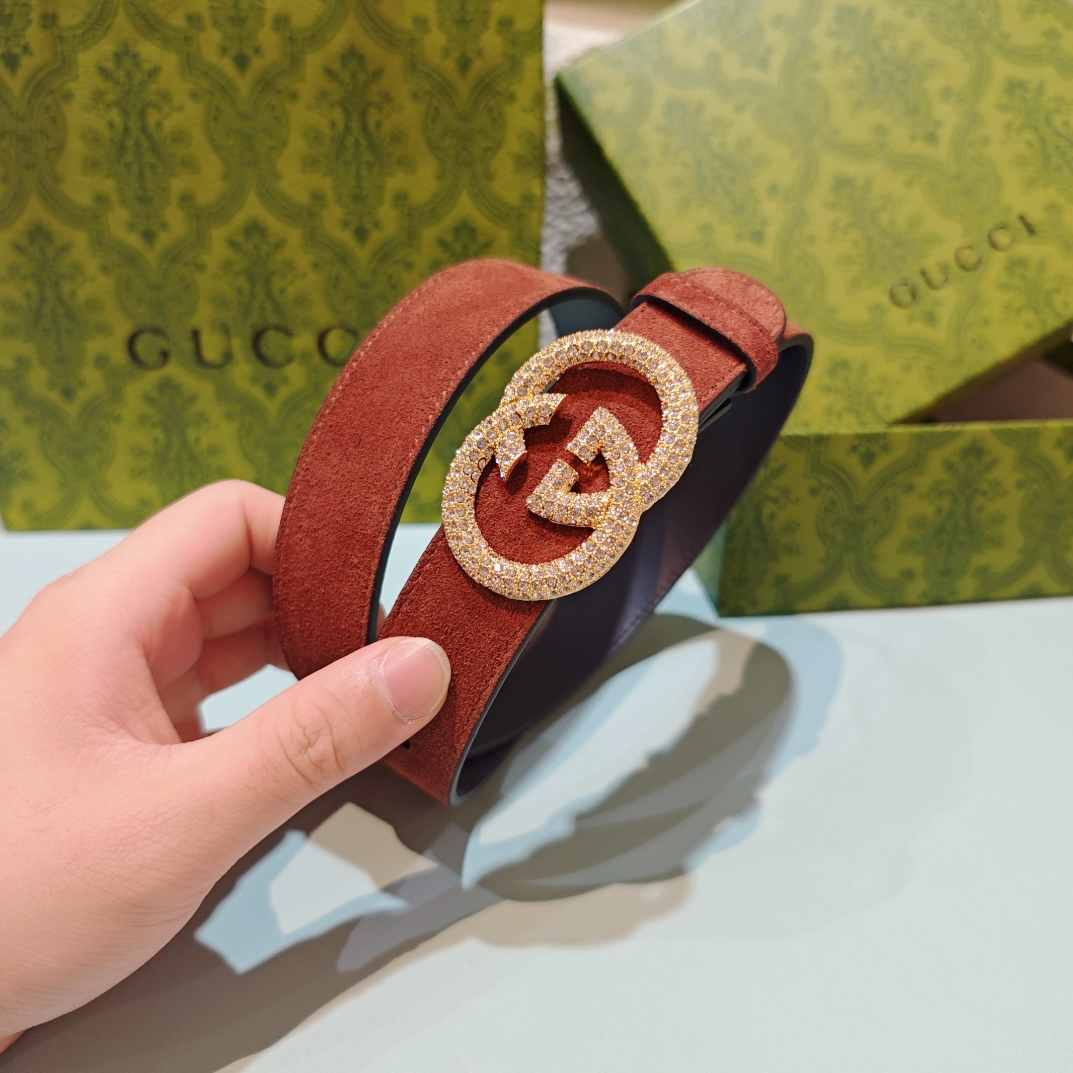 💥💥💥3.0cm 古驰 腰带，双面头层牛皮，长度：75.80.85.90.95.100.105欧，铜五金