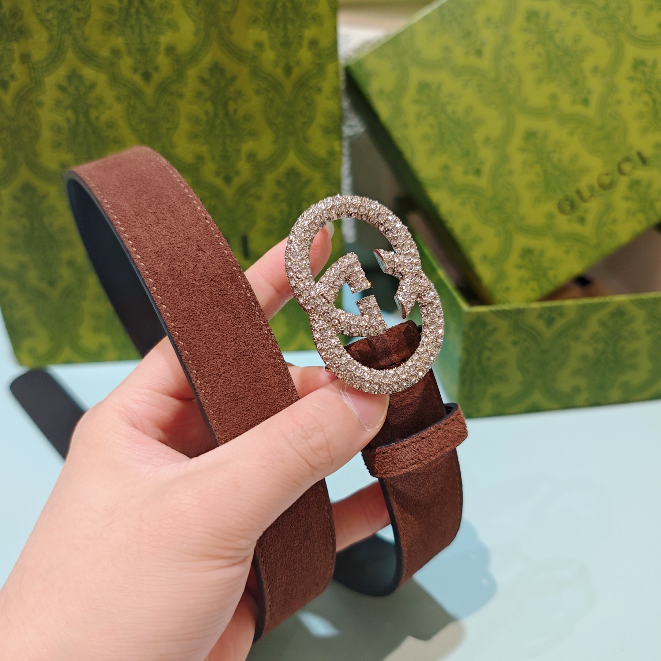 💥💥💥3.0cm 古驰 腰带，双面头层牛皮，长度：75.80.85.90.95.100.105欧，铜五金