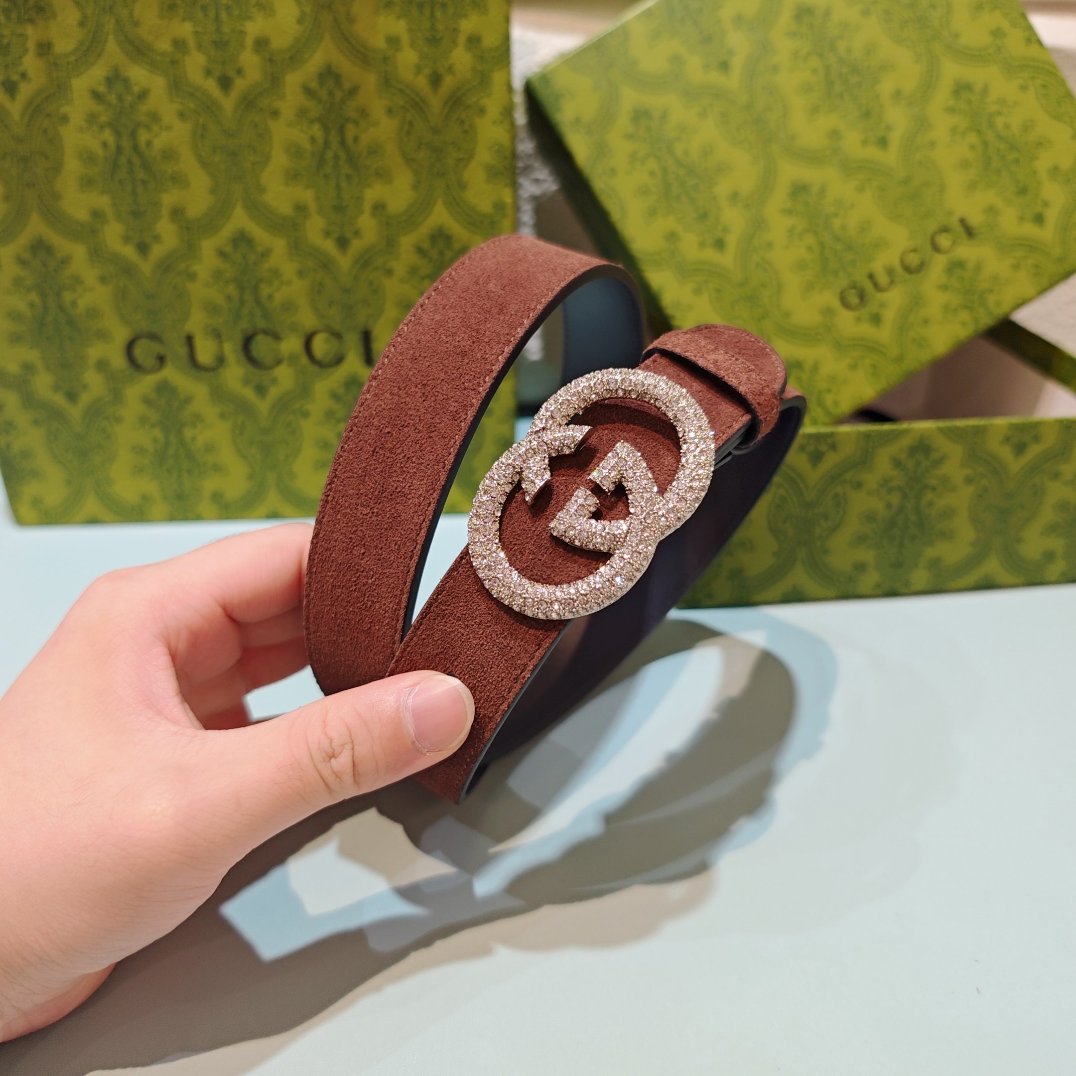 💥💥💥3.0cm 古驰 腰带，双面头层牛皮，长度：75.80.85.90.95.100.105欧，铜五金