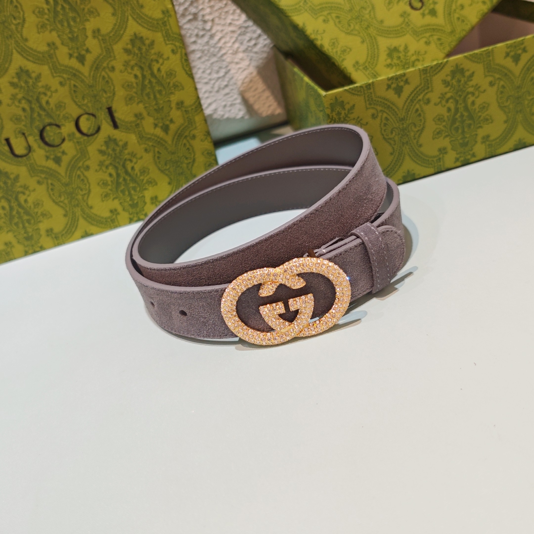 💥💥💥3.0cm 古驰 腰带，双面头层牛皮，长度：75.80.85.90.95.100.105欧，铜五金