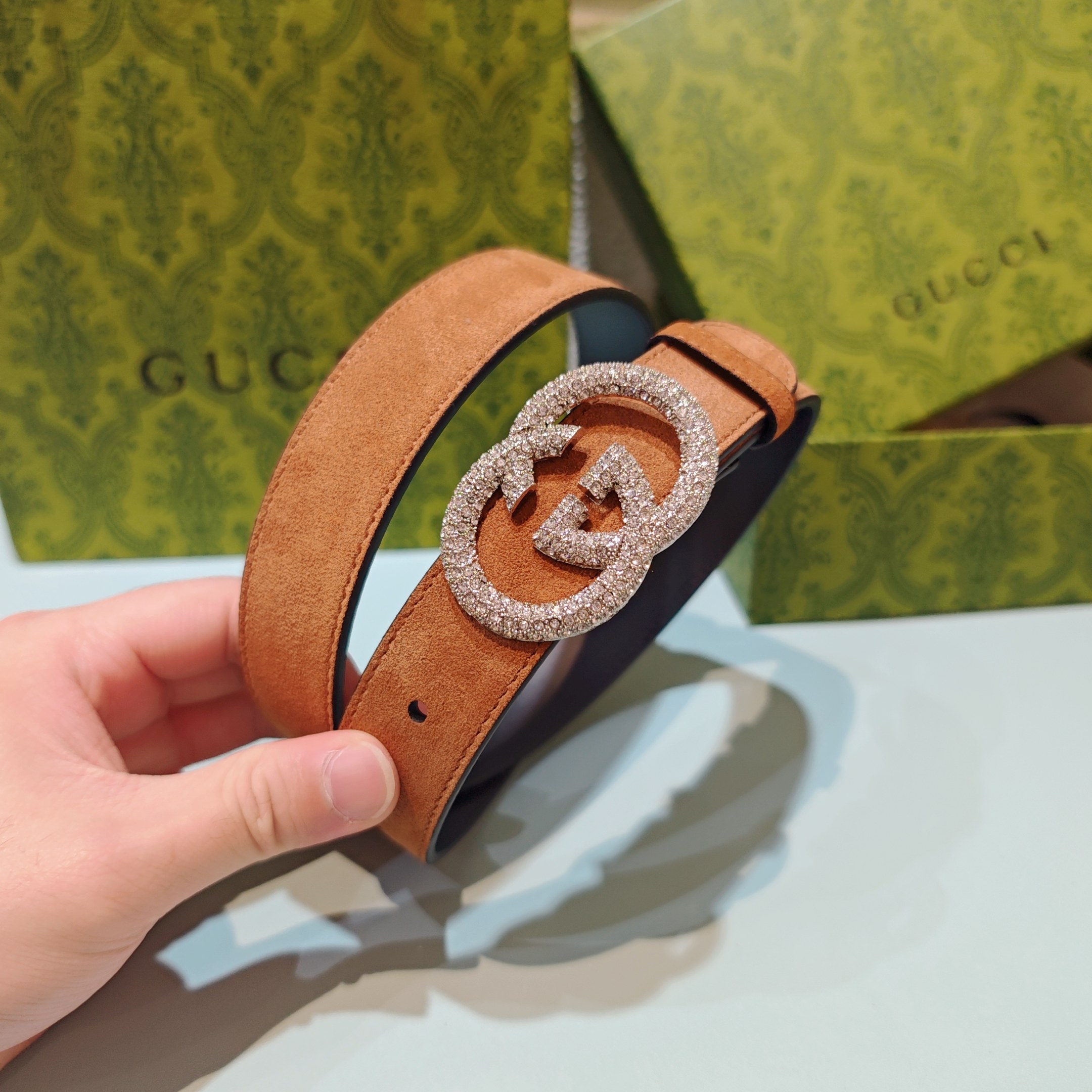 💥💥💥3.0cm 古驰 腰带，双面头层牛皮，长度：75.80.85.90.95.100.105欧，铜五金