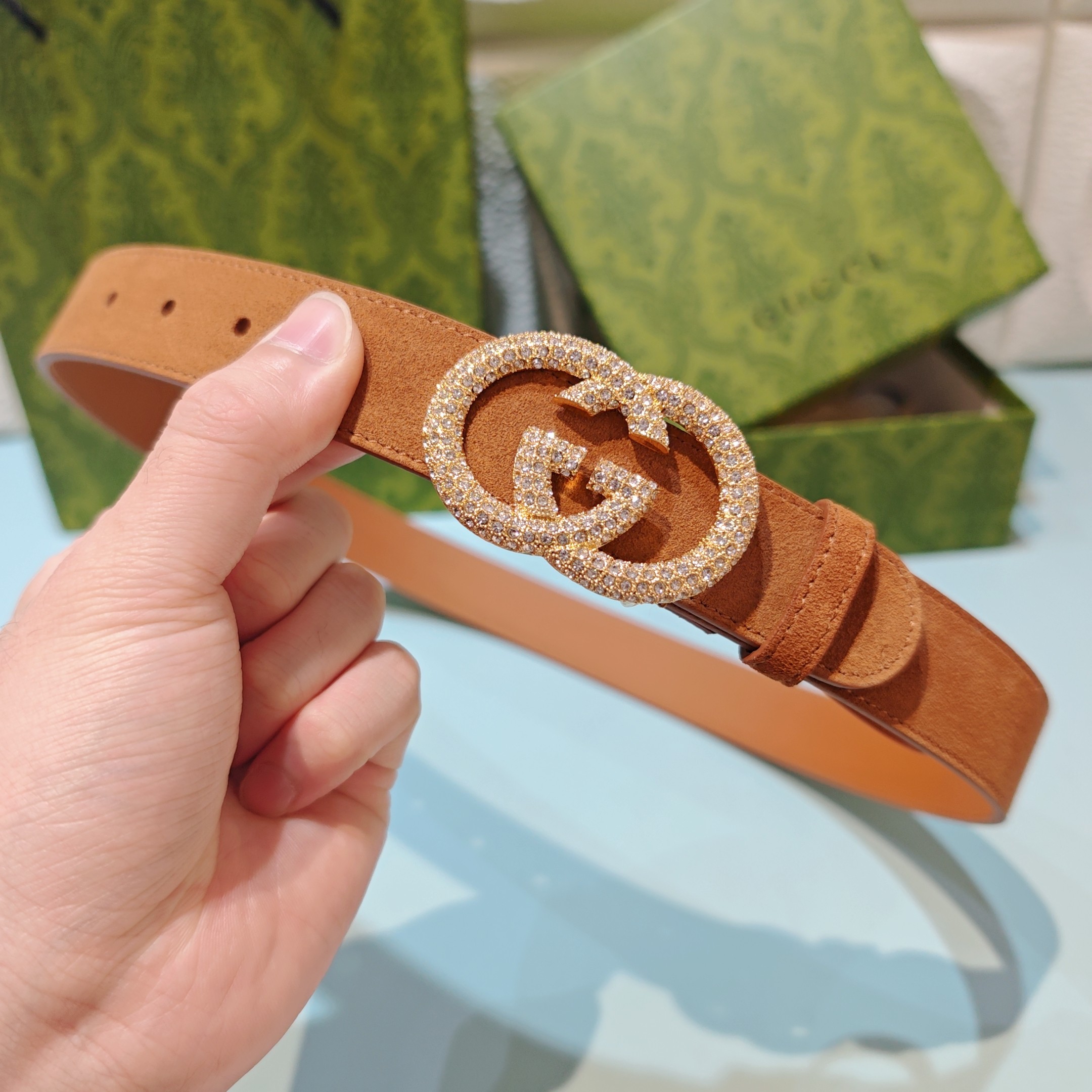 💥💥💥3.0cm 古驰 腰带，双面头层牛皮，长度：75.80.85.90.95.100.105欧，铜五金