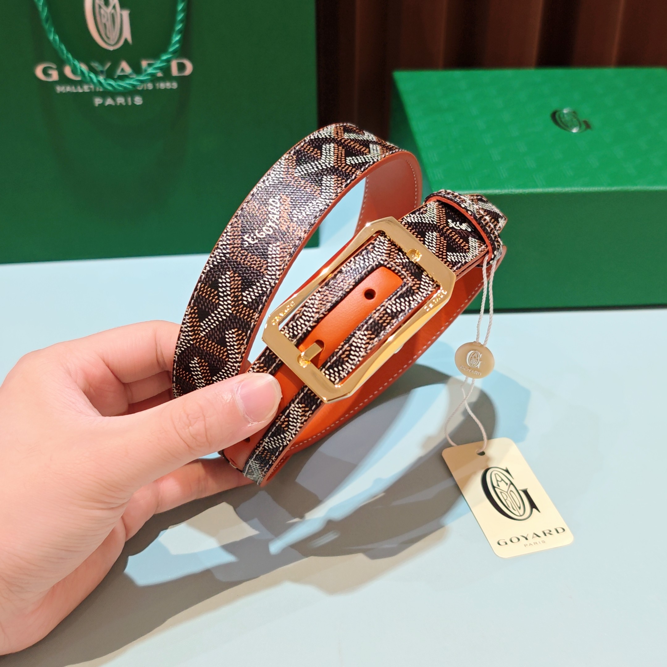 💥💥💥Goyard戈雅，宽度3.0cm，长度:75.80.85.90.95.100.欧，带身采用进口头层