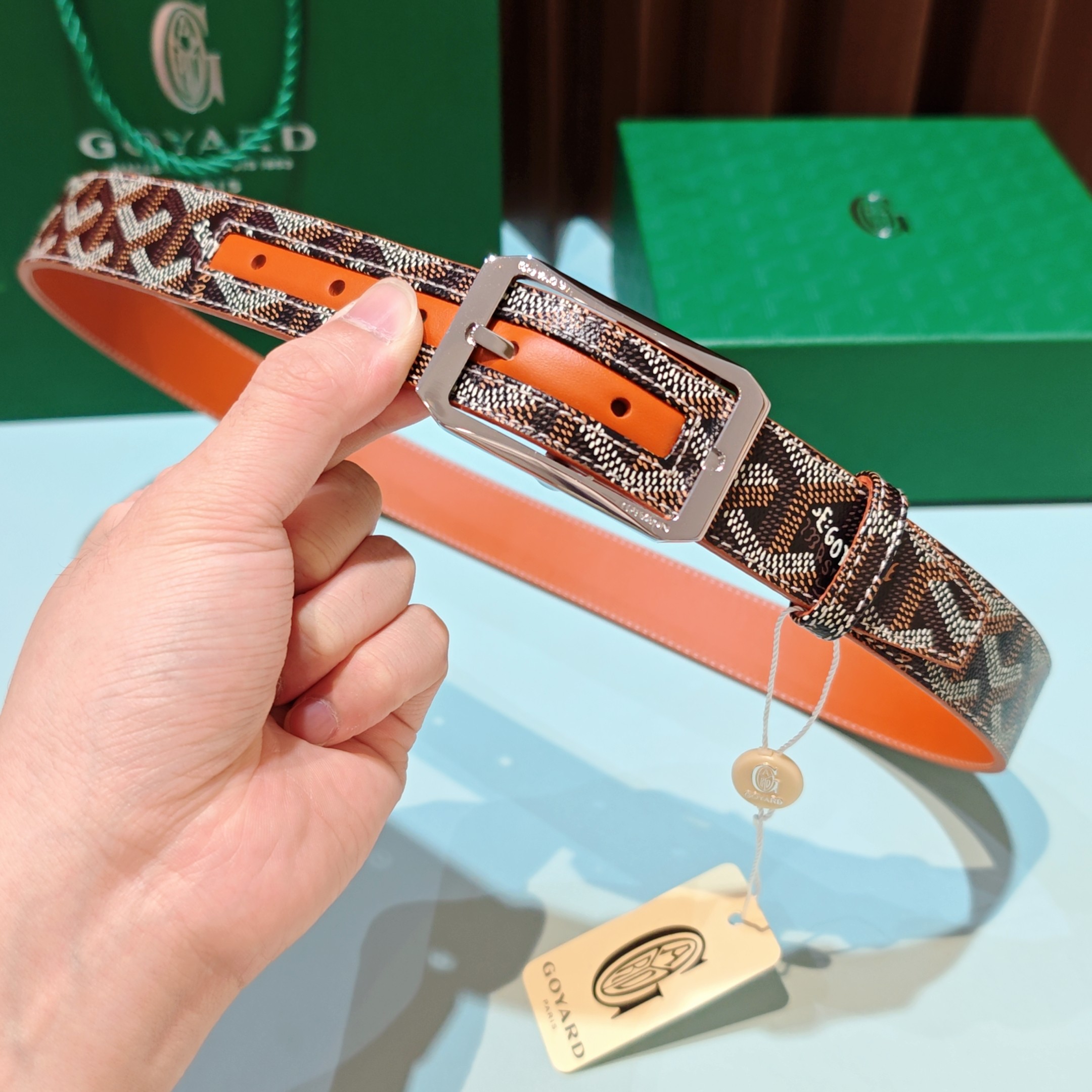 💥💥💥Goyard戈雅，宽度3.0cm，长度:75.80.85.90.95.100.欧，带身采用进口头层