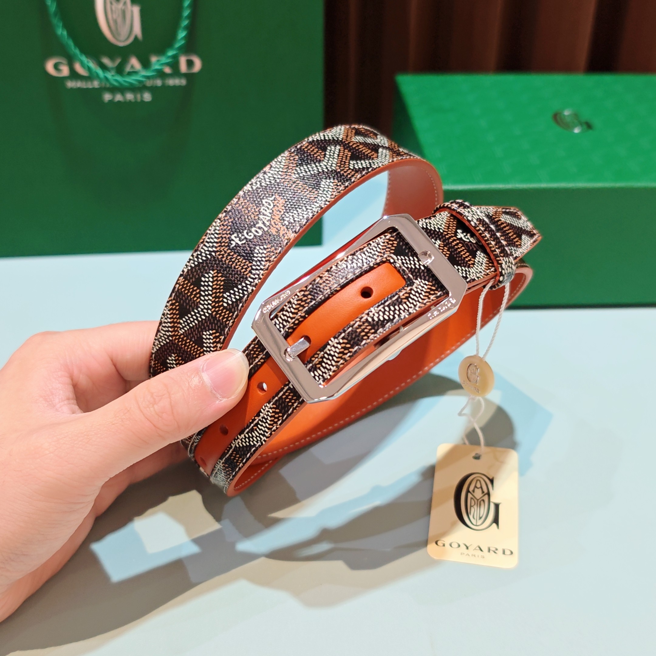 💥💥💥Goyard戈雅，宽度3.0cm，长度:75.80.85.90.95.100.欧，带身采用进口头层