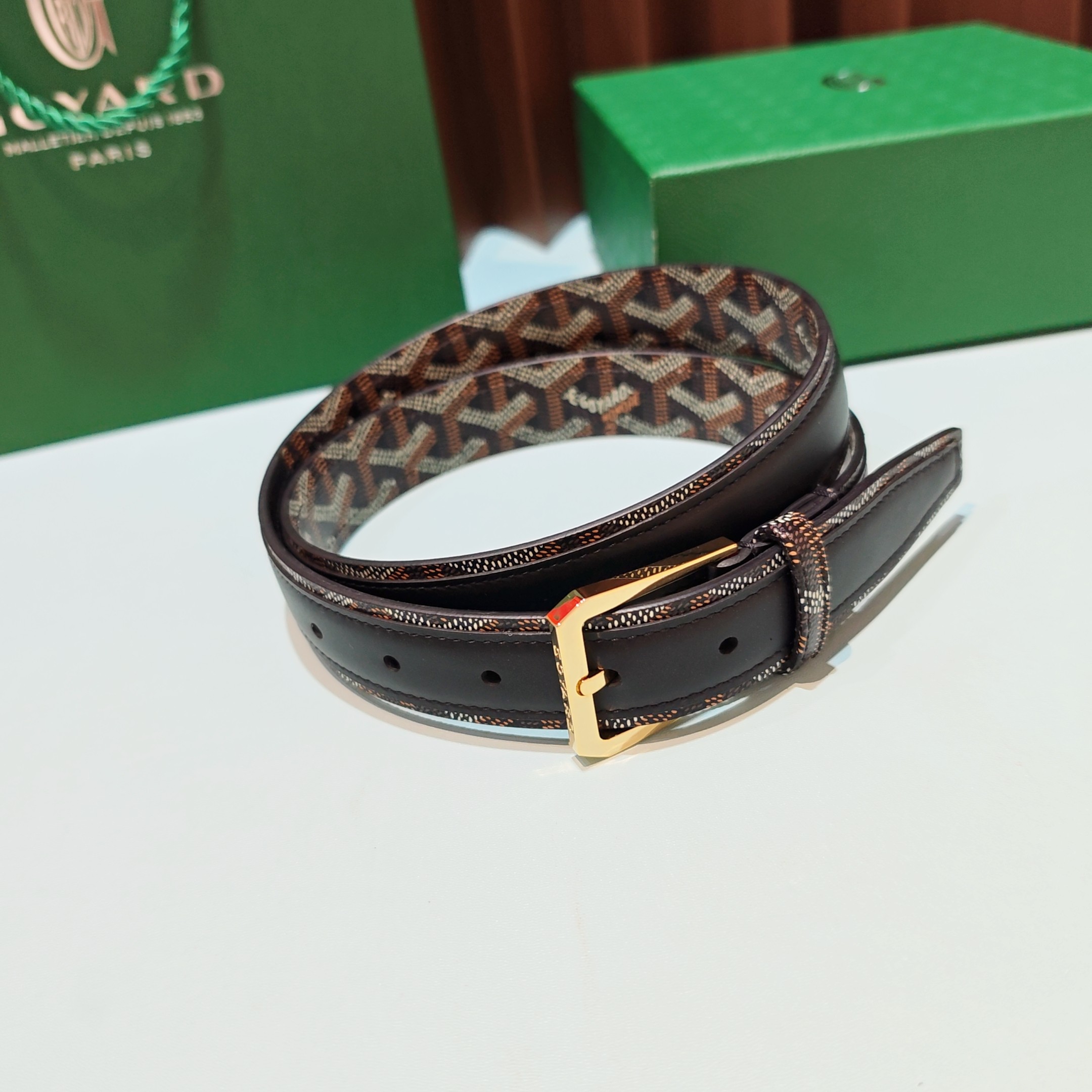 💥💥💥Goyard戈雅，宽度3.0cm，长度:75.80.85.90.95.100.欧，带身采用进口头层