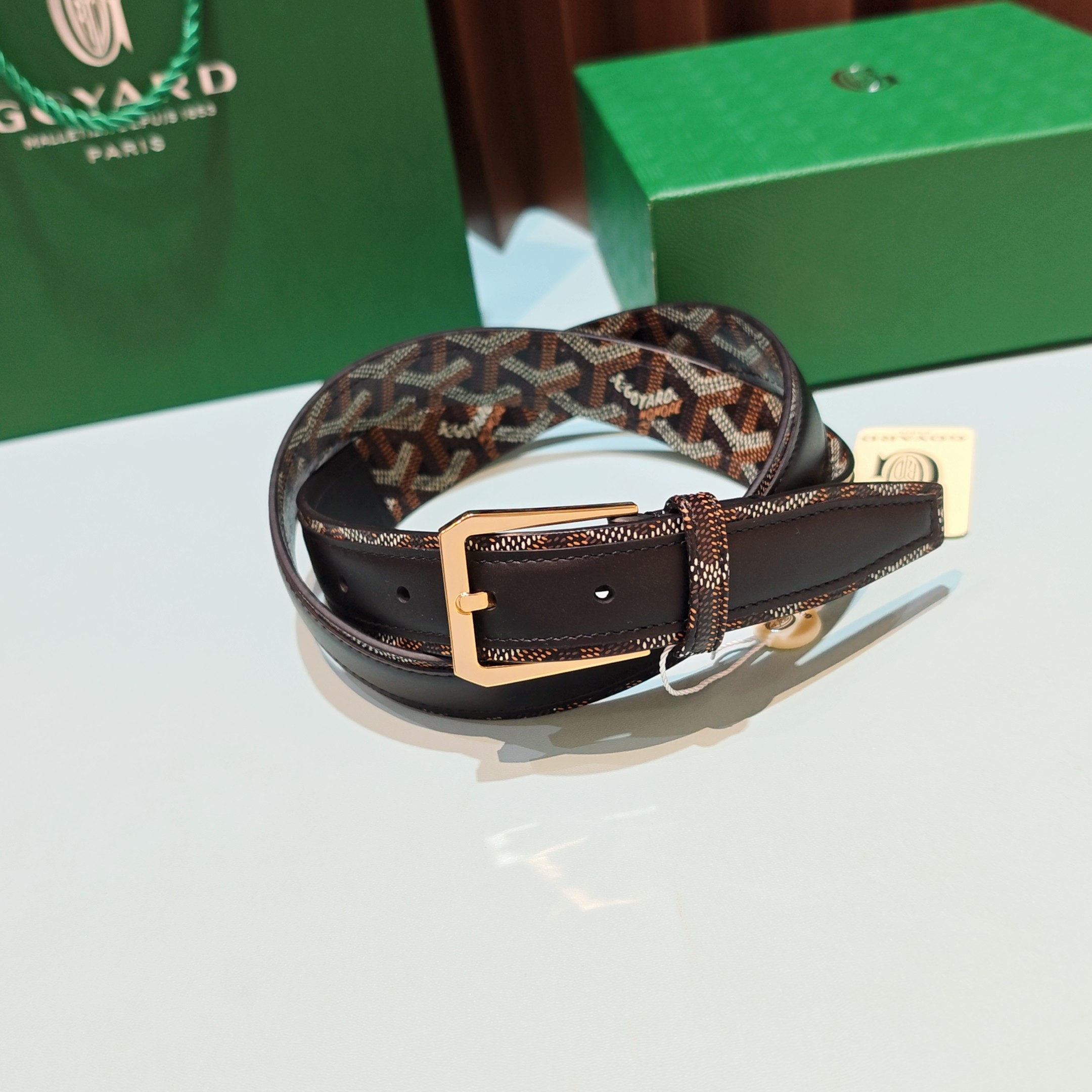 💥💥💥Goyard戈雅，宽度3.0cm，长度:75.80.85.90.95.100.欧，带身采用进口头层