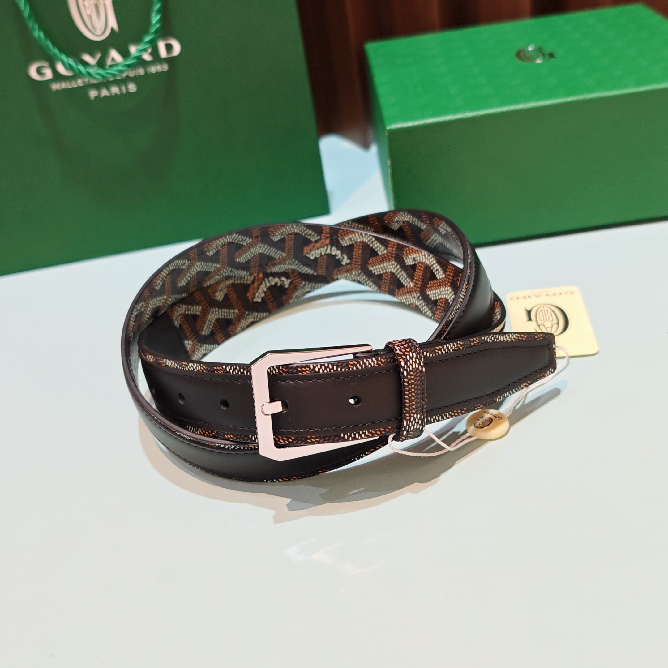 💥💥💥Goyard戈雅，宽度3.0cm，长度:75.80.85.90.95.100.欧，带身采用进口头层