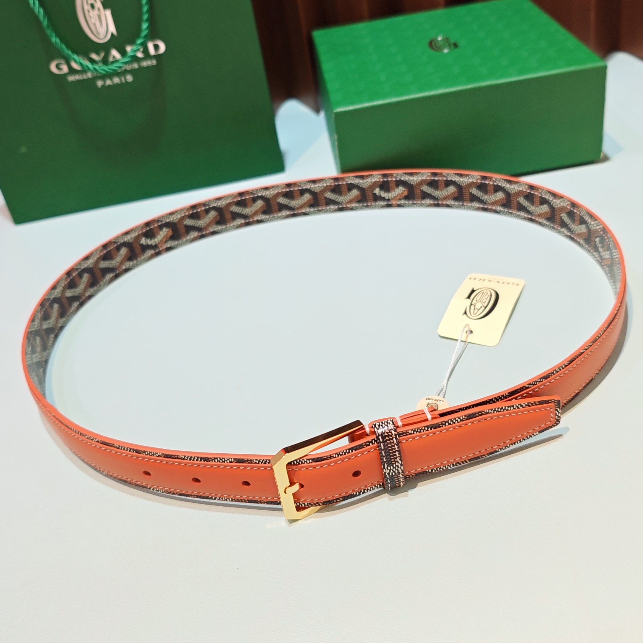 💥💥💥Goyard戈雅，宽度3.0cm，长度:75.80.85.90.95.100.欧，带身采用进口头层