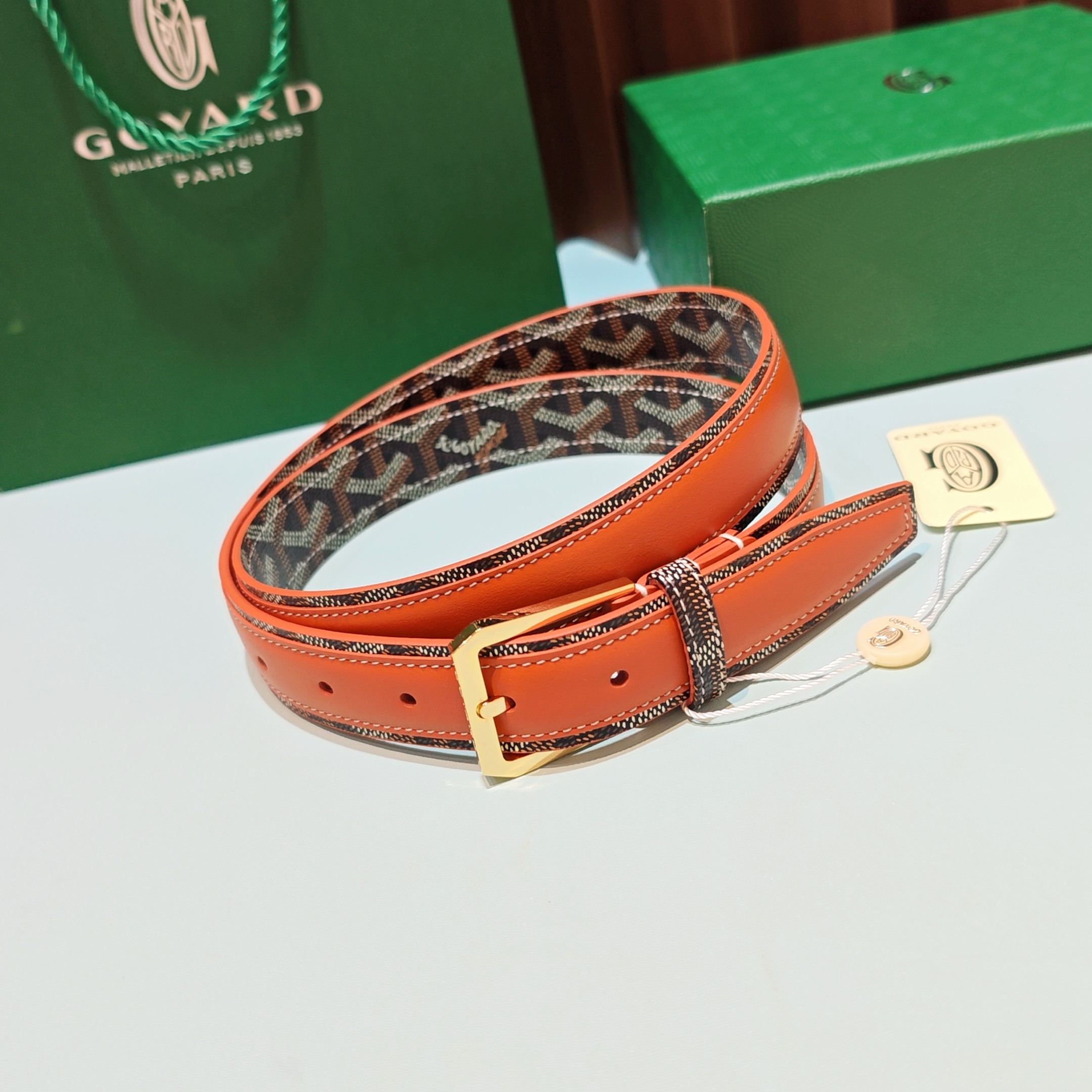 💥💥💥Goyard戈雅，宽度3.0cm，长度:75.80.85.90.95.100.欧，带身采用进口头层