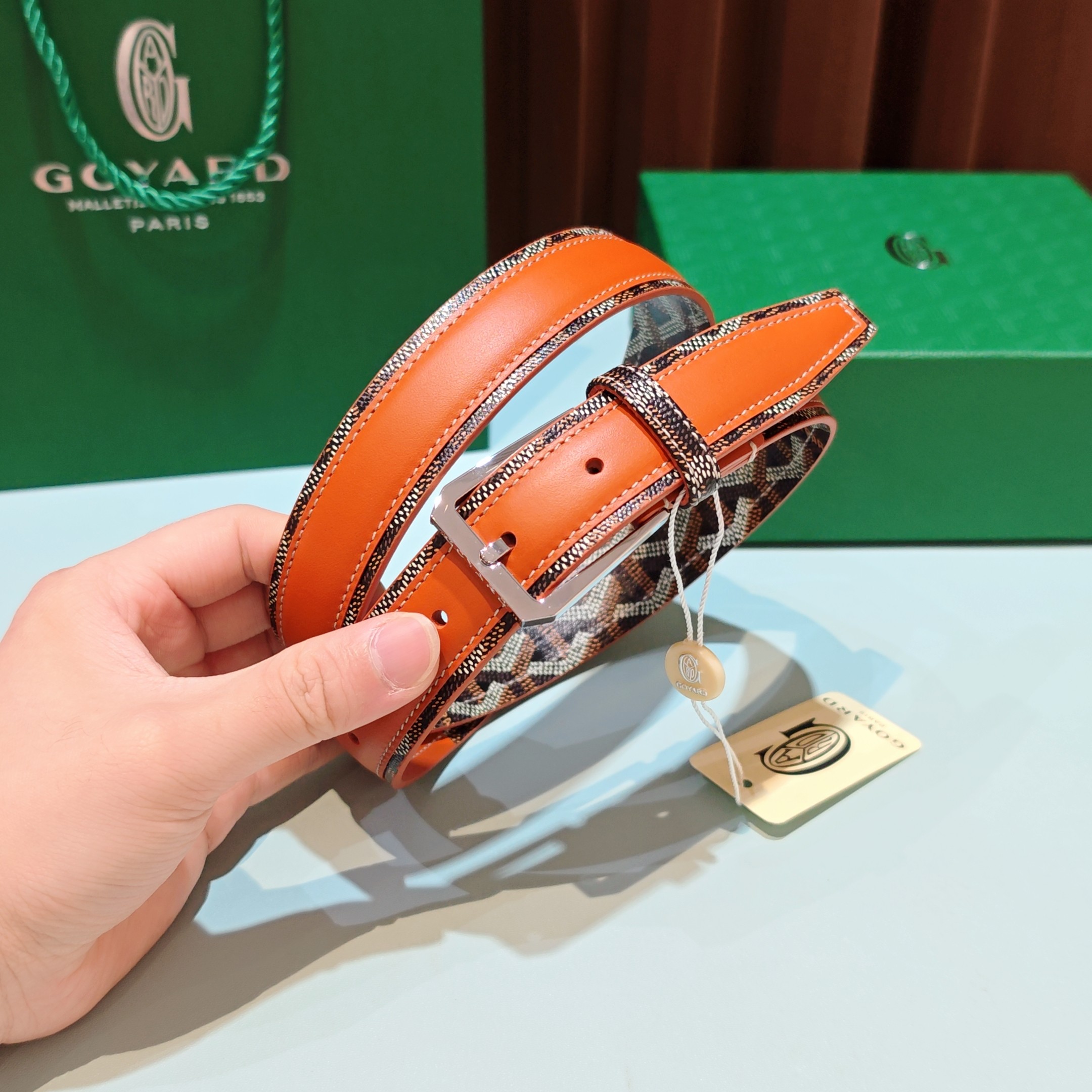 💥💥💥Goyard戈雅，宽度3.0cm，长度:75.80.85.90.95.100.欧，带身采用进口头层