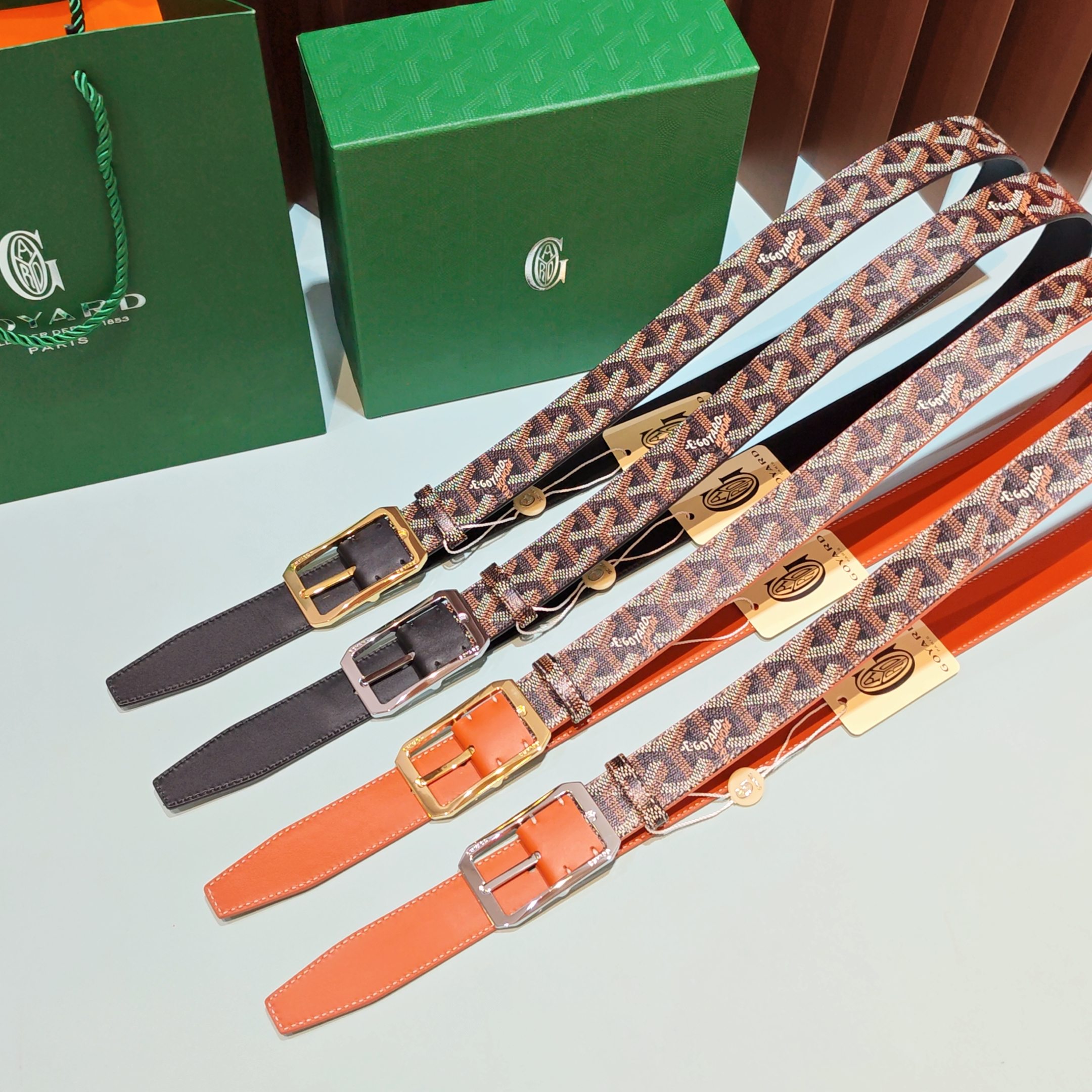 💥💥💥Goyard戈雅，宽度3.0cm，长度:75.80.85.90.95.100.欧，带身采用进口头层