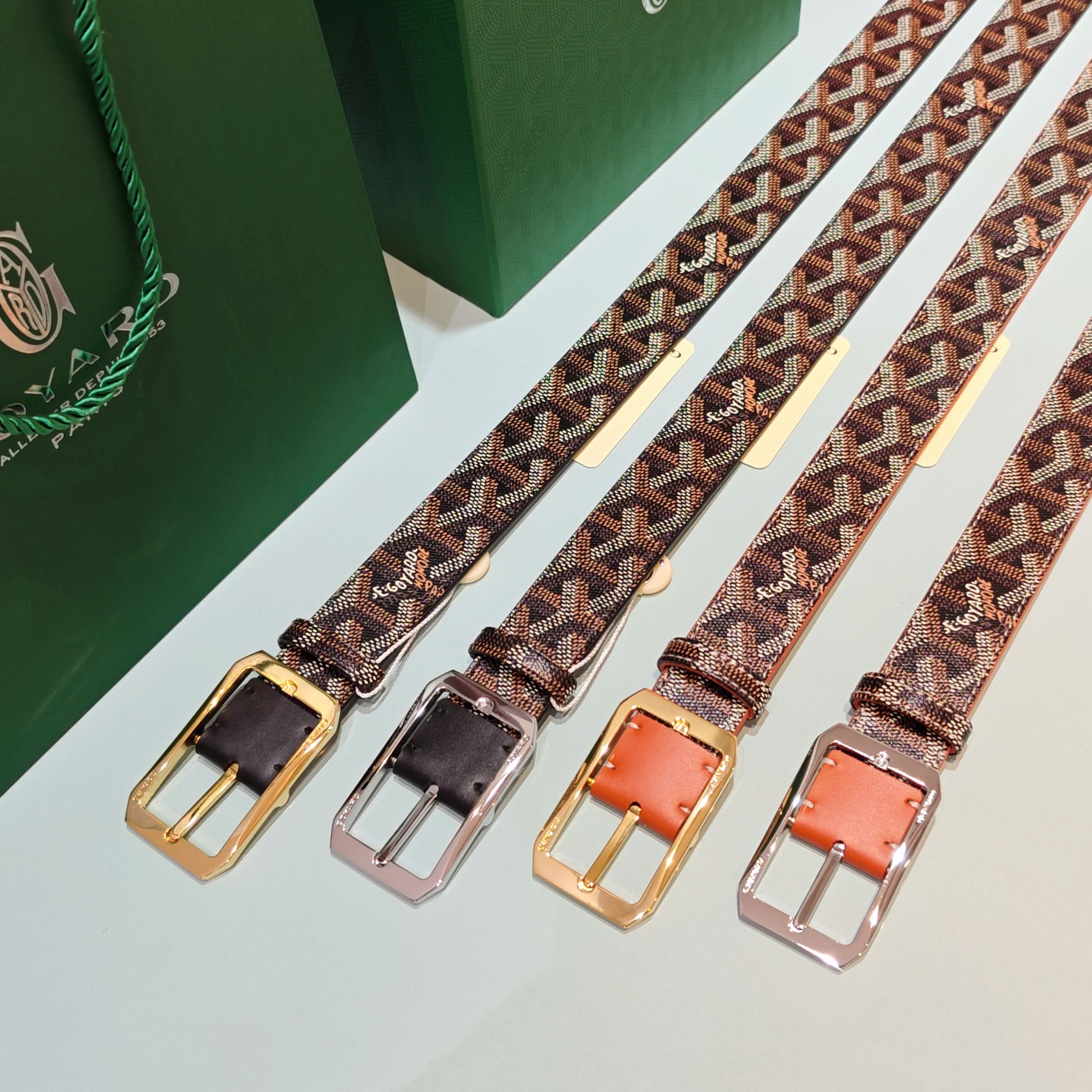 💥💥💥Goyard戈雅，宽度3.0cm，长度:75.80.85.90.95.100.欧，带身采用进口头层